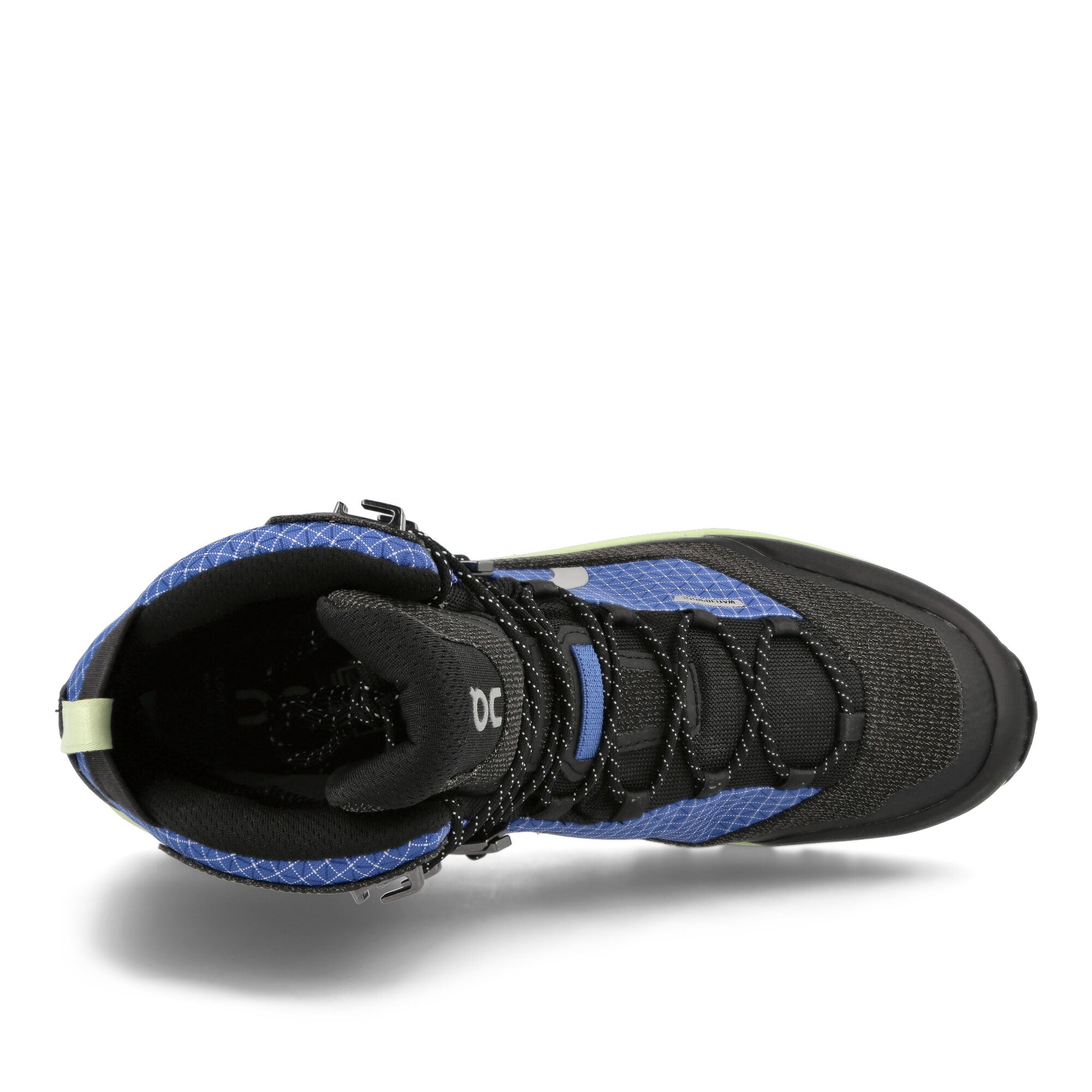 On Cloudalpine Waterproof Cobalt-Limelight Low Top Sneakers Detail View 1 | Overkill