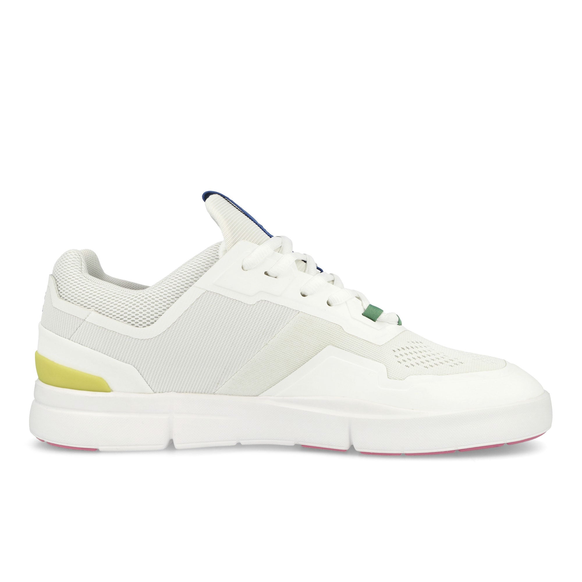 On The Roger Spin Undyed - White / Yellow Low Top Sneakers Silhouette | Overkill