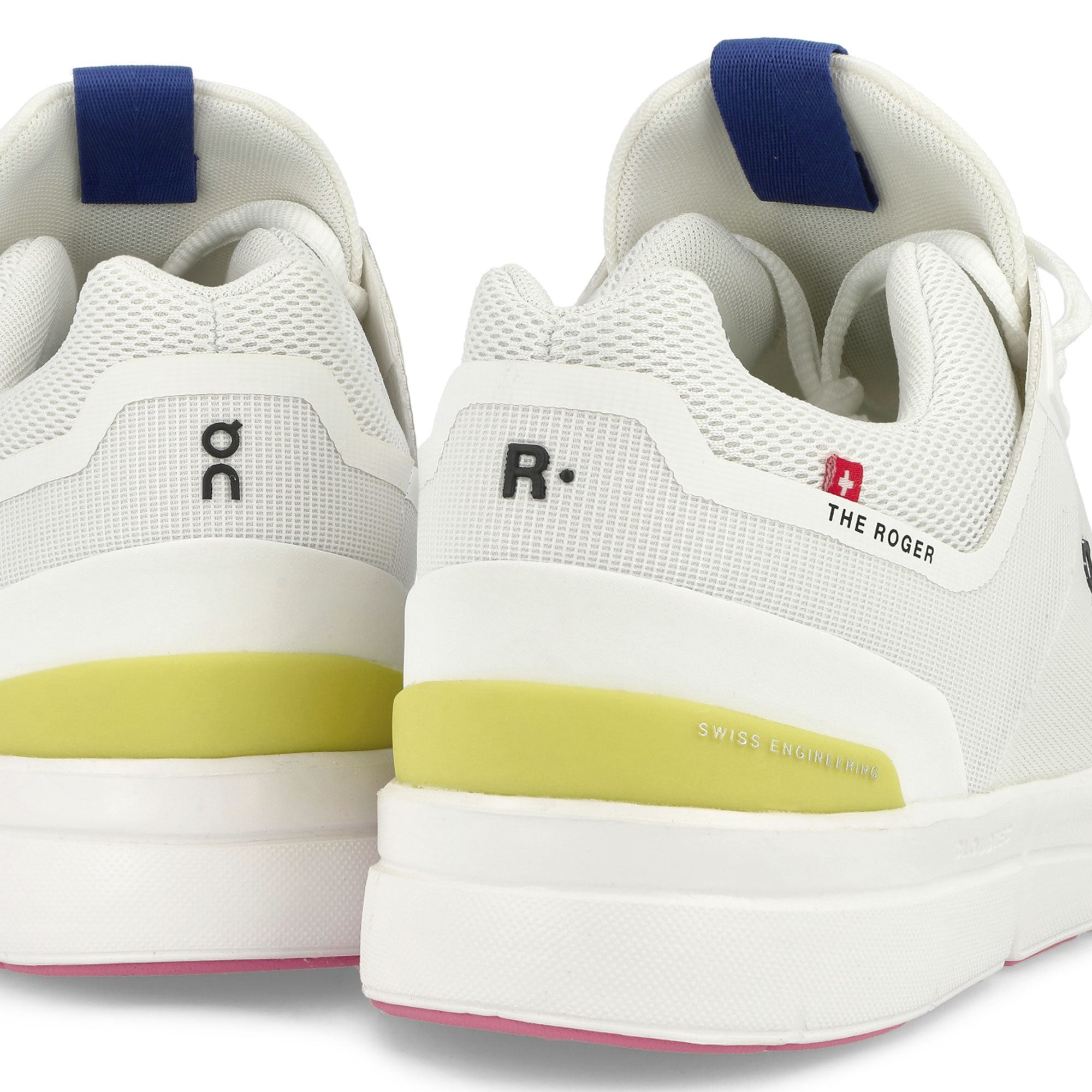 On The Roger Spin Undyed - White / Yellow Low Top Sneakers Detailfoto | Overkill