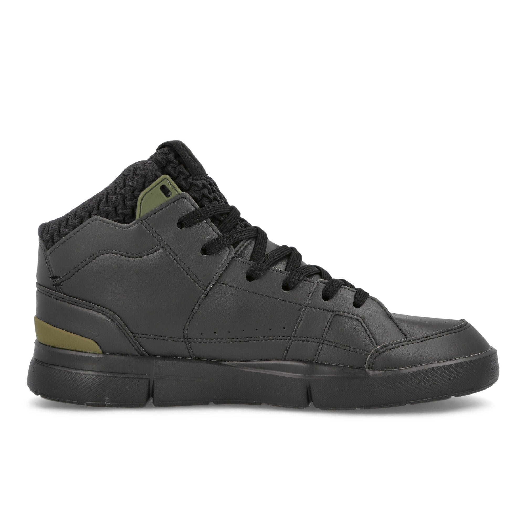 On The Roger Clubhouse Sensa Black-Camo Mid Top Sneakers Silhouette | Overkill