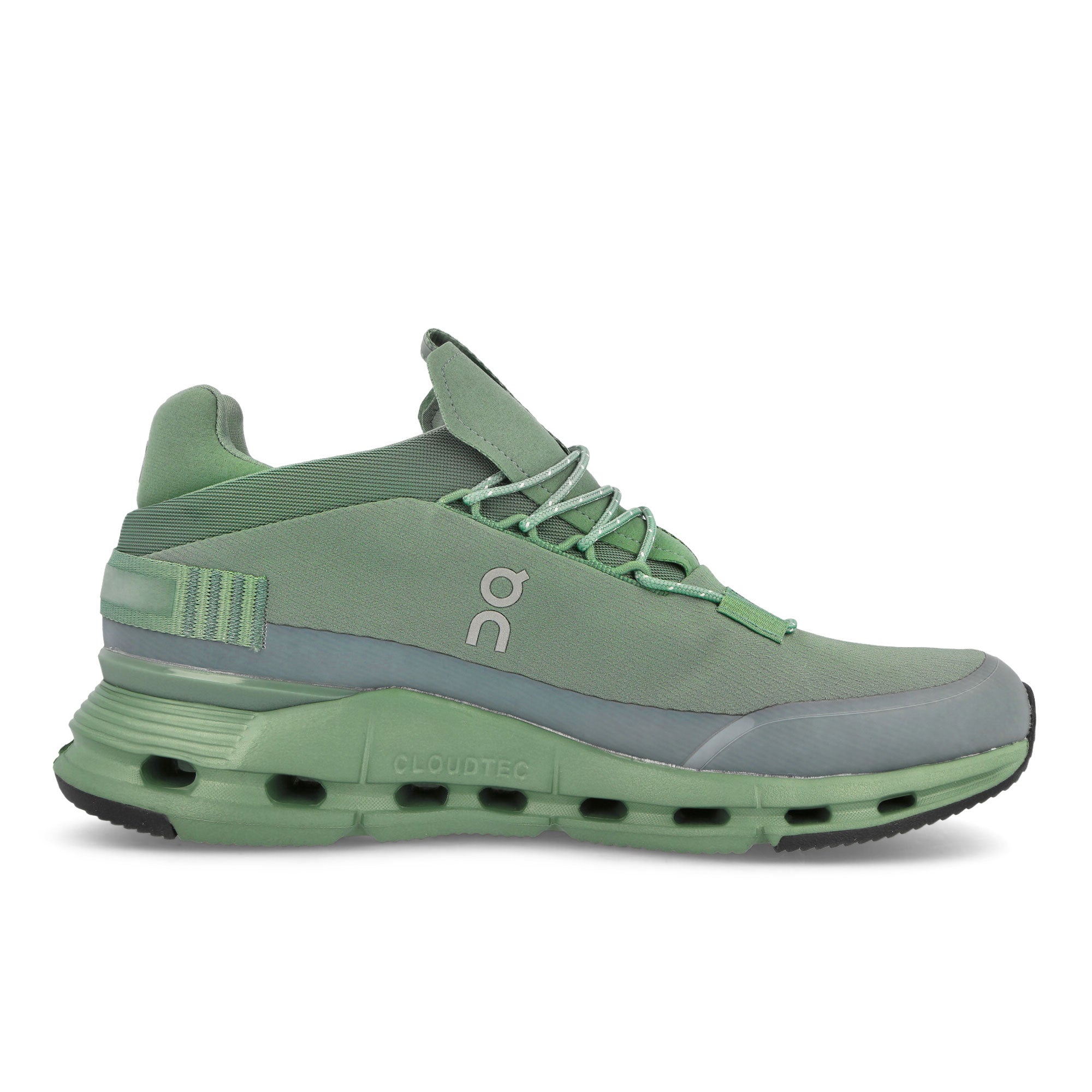 On Cloudnova Sensa Green / Fern / White Sneakers Silhouette | Overkill