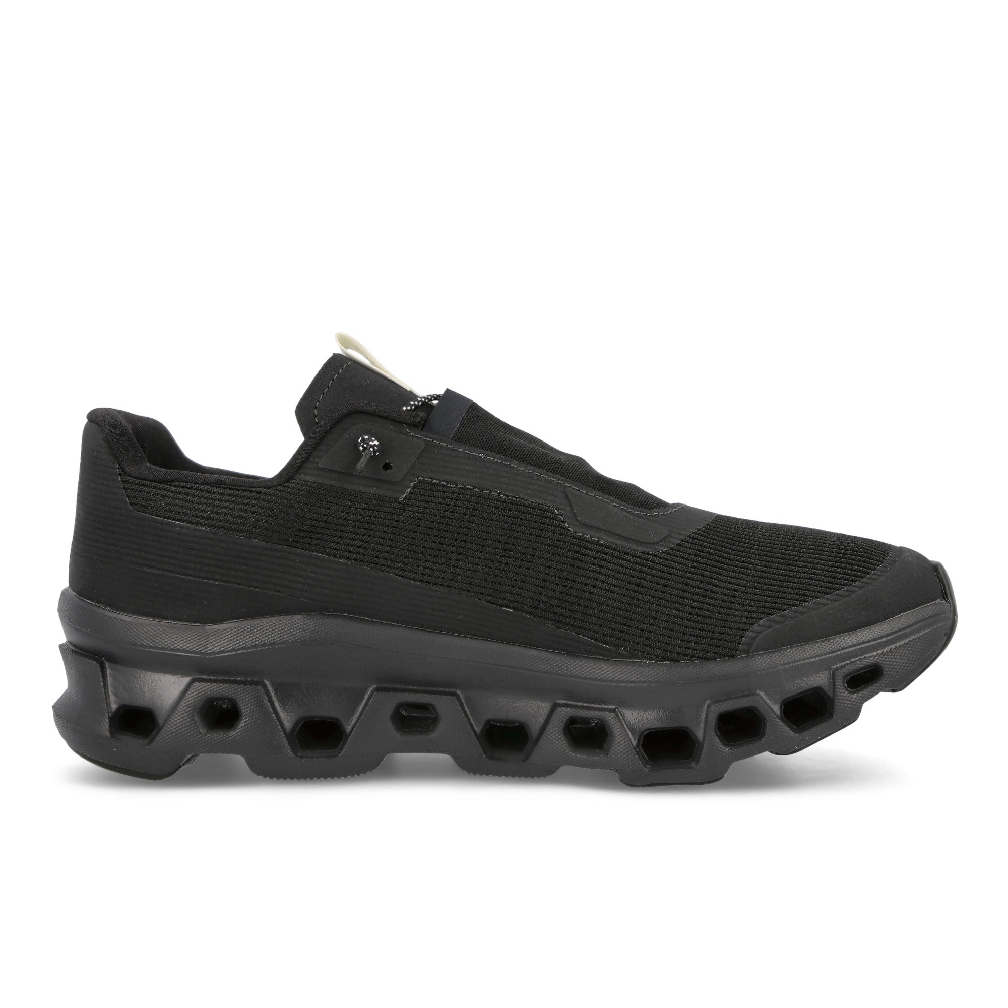On Cloudmonster Sensa All Black Low Top Sneakers Silhouette | Overkill