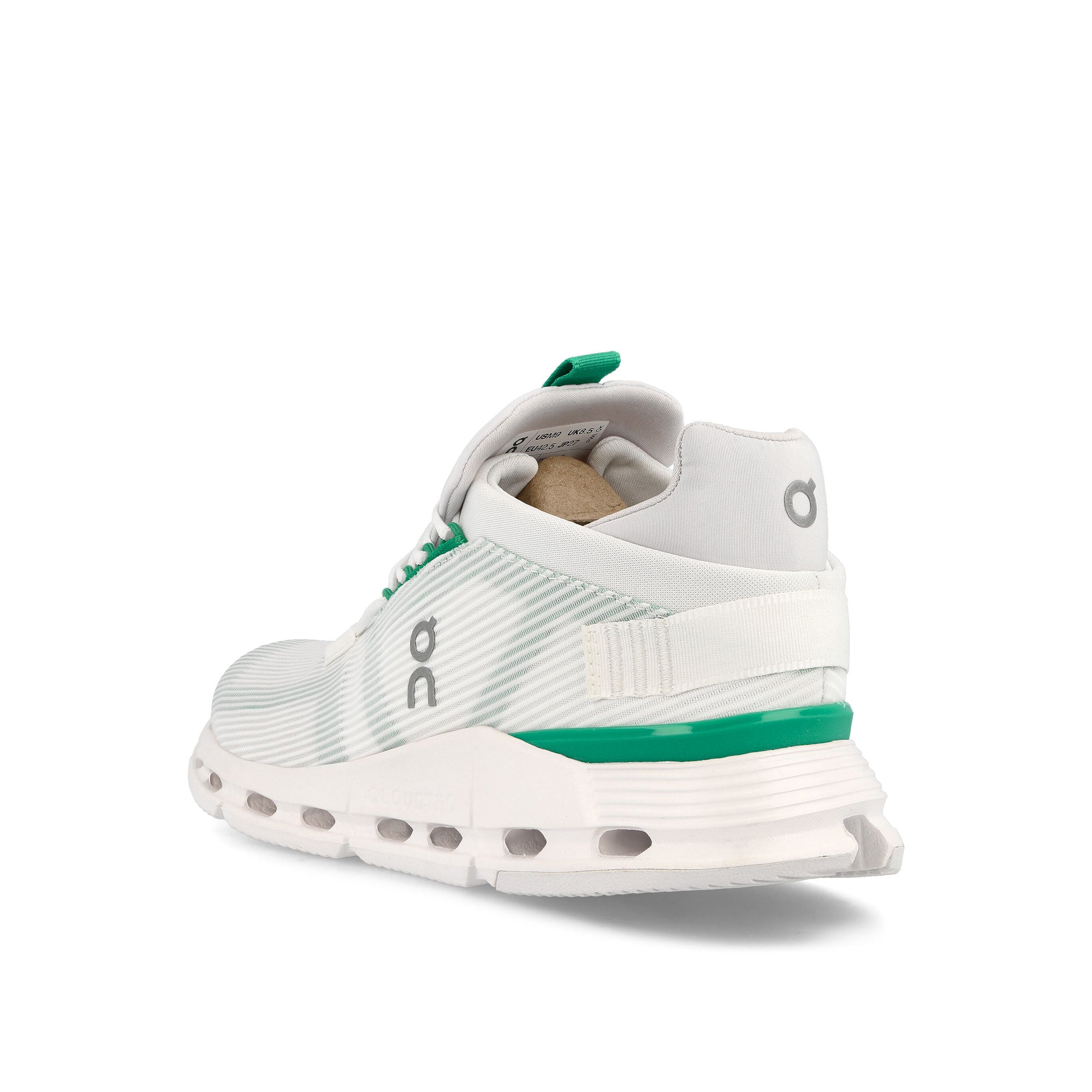 On Cloudnova Void Undyed-White-Mint Low Top Sneakers Material | Overkill