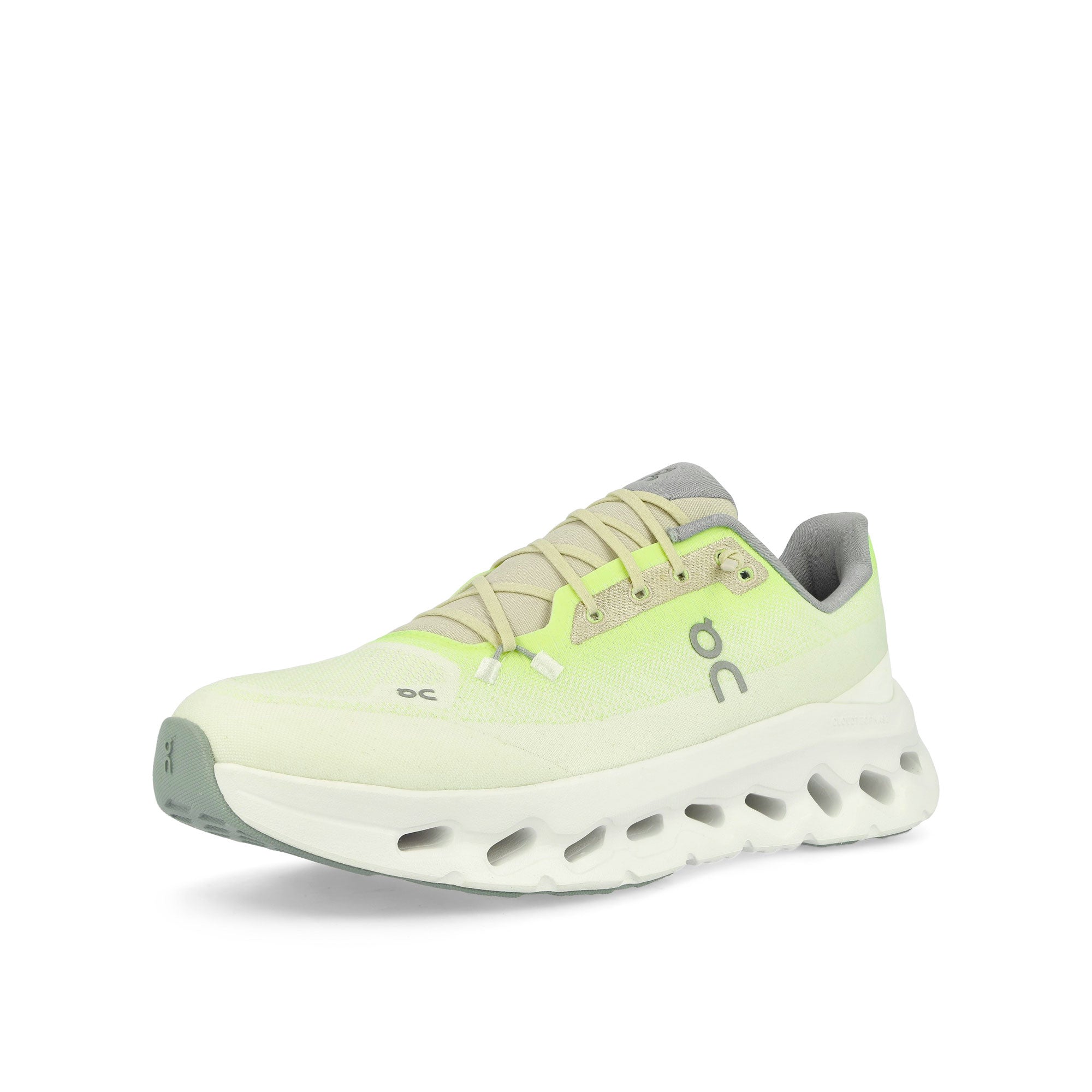 On Cloudtilt Lime / Ivory Low Top Sneakers Close Up | Overkill