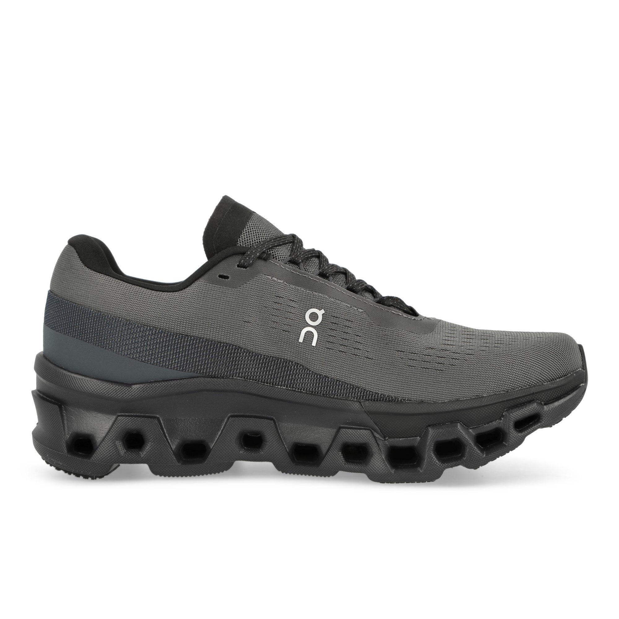 On Cloudmonster 2 Asphalt / Iron Low Top Sneakers Silhouette | Overkill