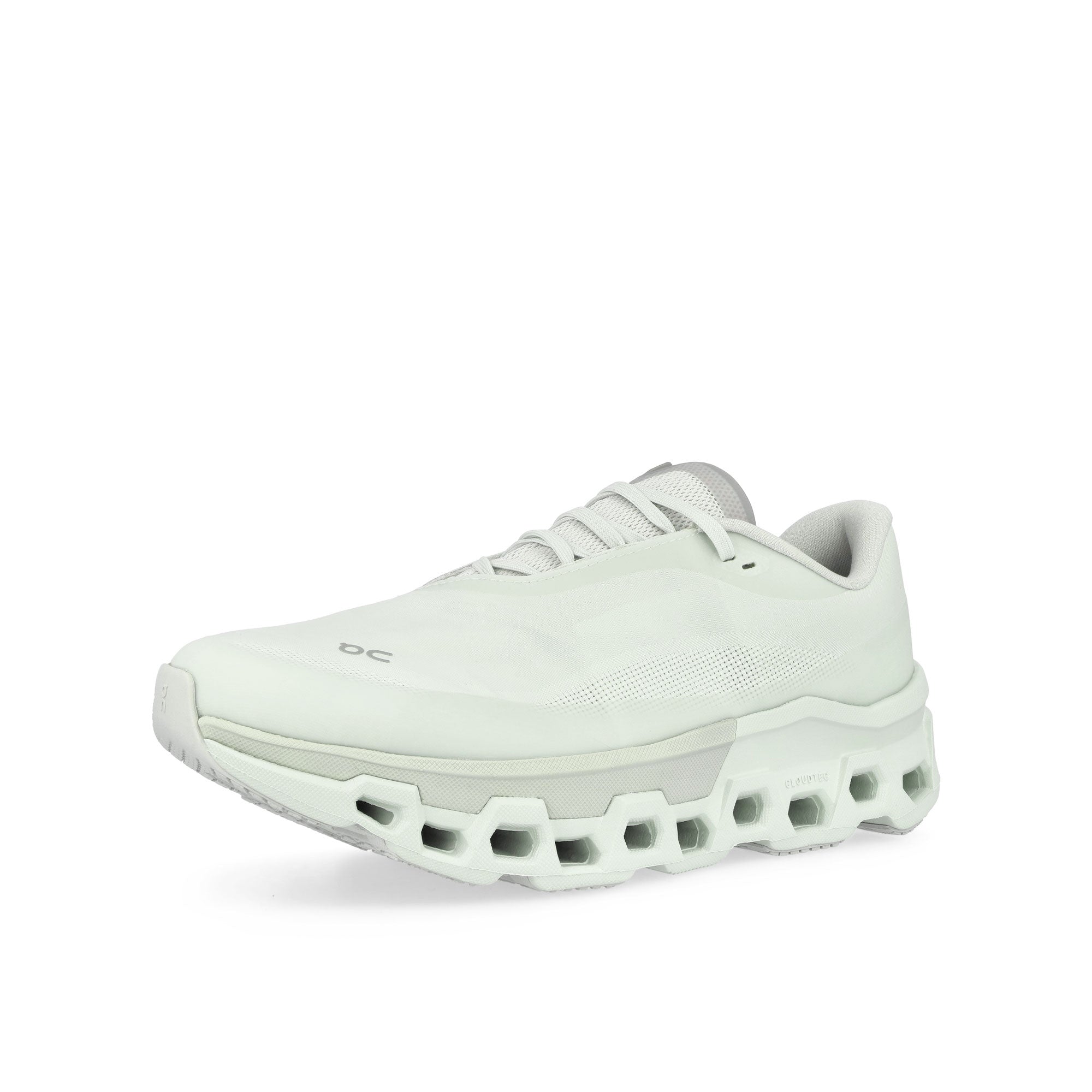 On Cloudmonster 2 Vapor / Frost Low Top Sneakers Close Up | Overkill