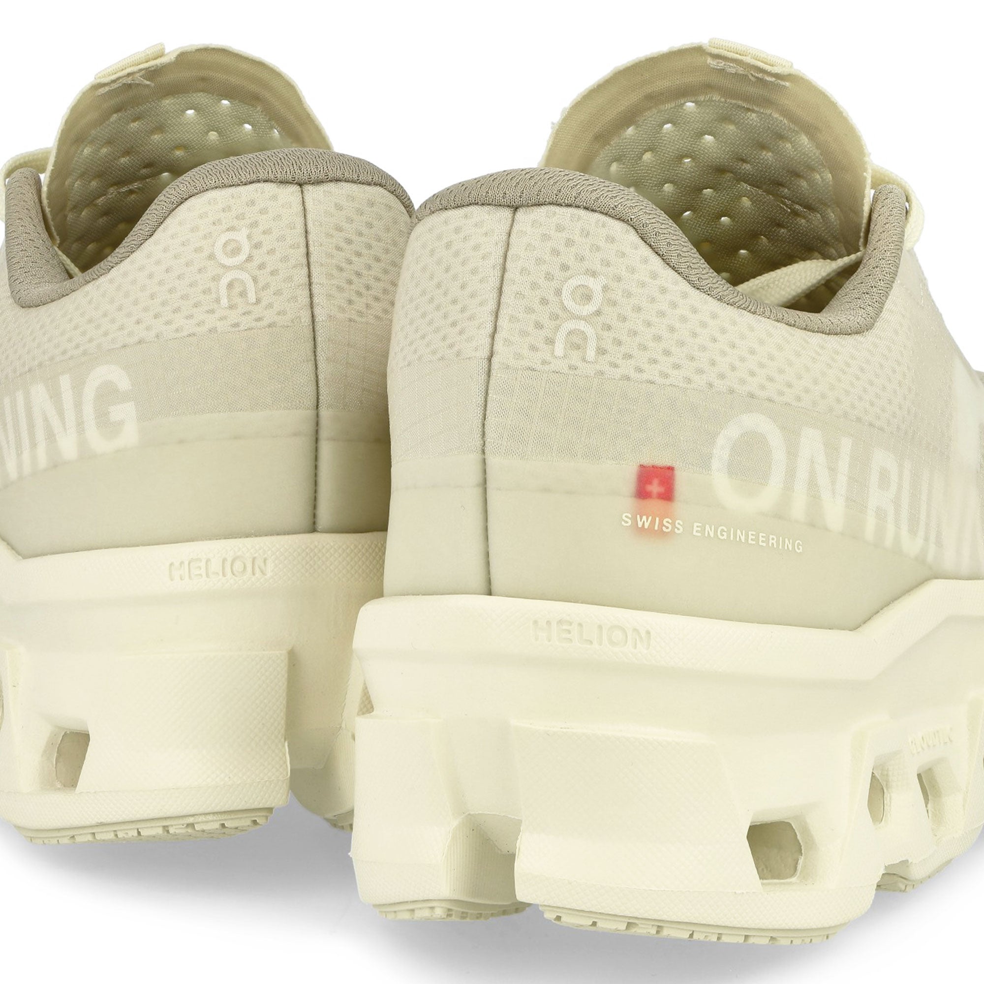 On Cloudmonster 2 Ivory / White Low Top Sneakers Detail View 2 | Overkill