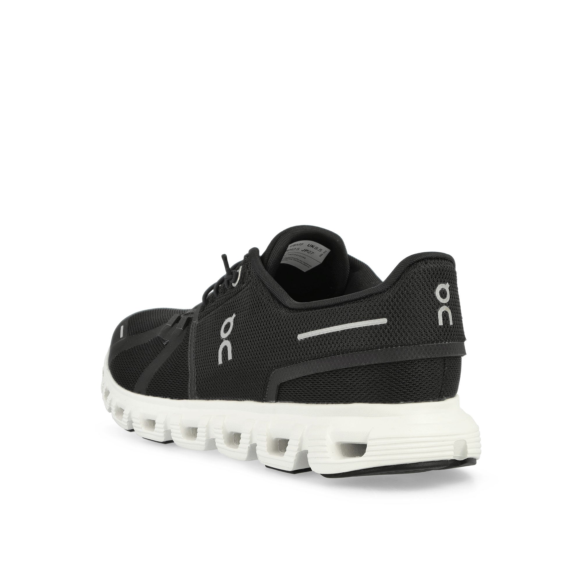 On Cloud 6 Black / White Low Top Sneakers Material | Overkill