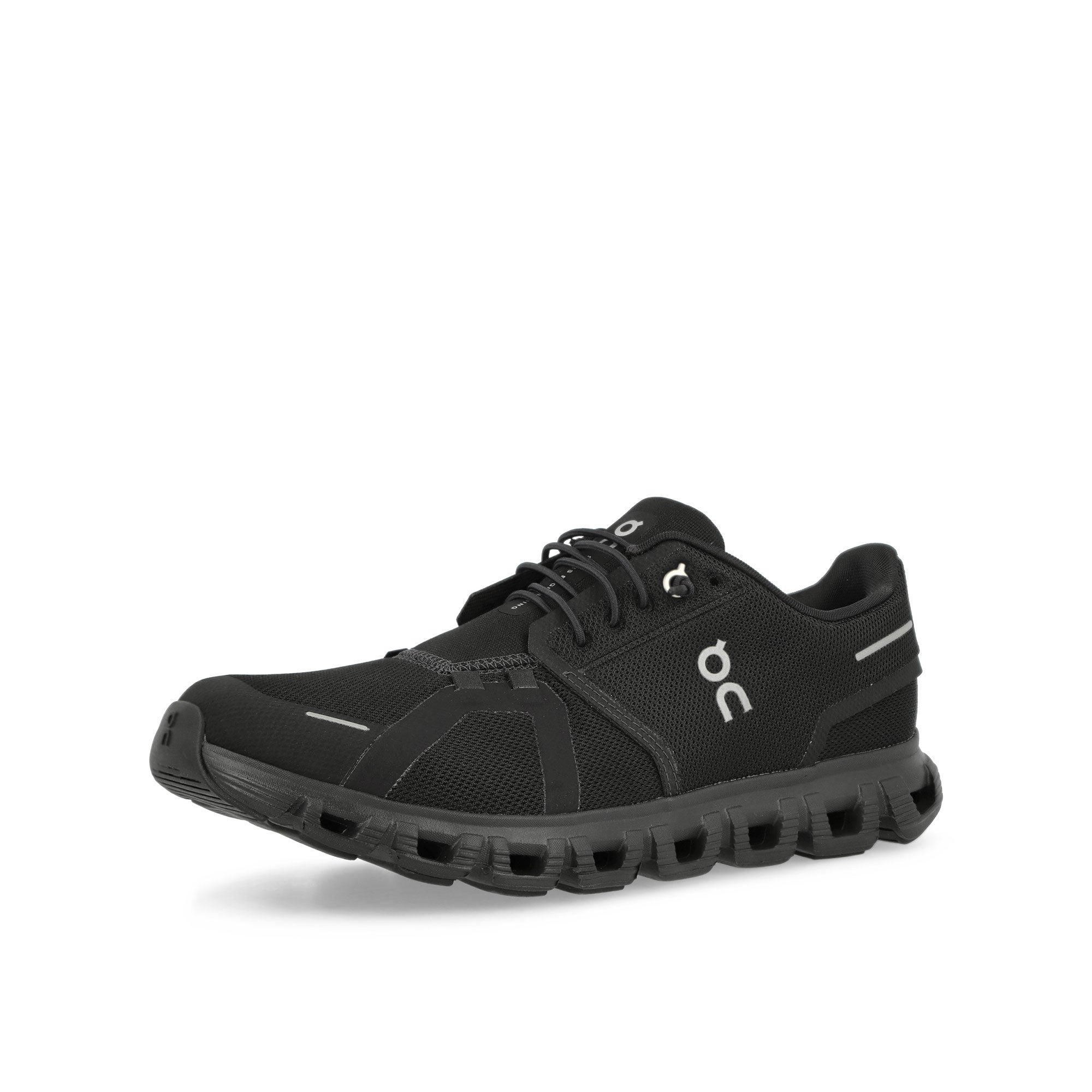 On Cloud 6 Black / Black Low Top Sneakers Close Up | Overkill