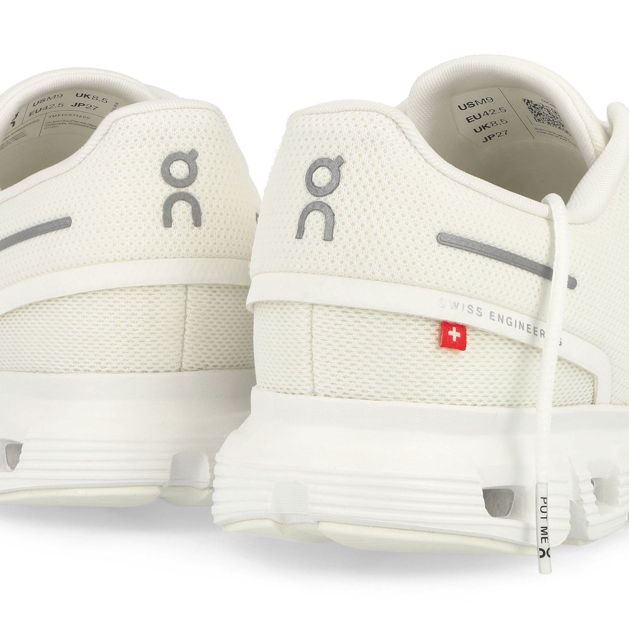 On Cloud 6 White / White Low Top Sneakers Detailfoto | Overkill