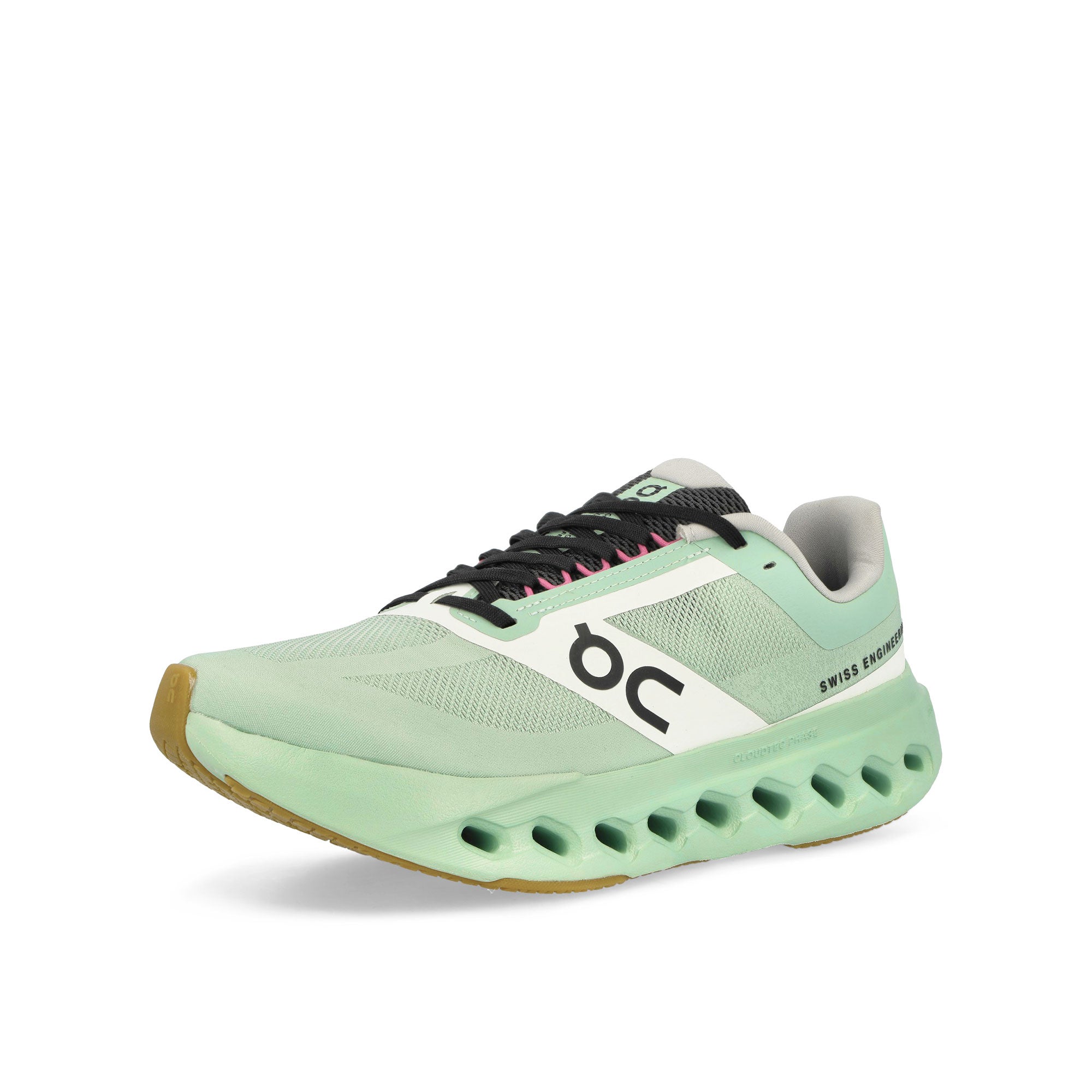 On Cloudsurfer Next Z5 Mineral / Almond Low Top Sneakers Close Up | Overkill