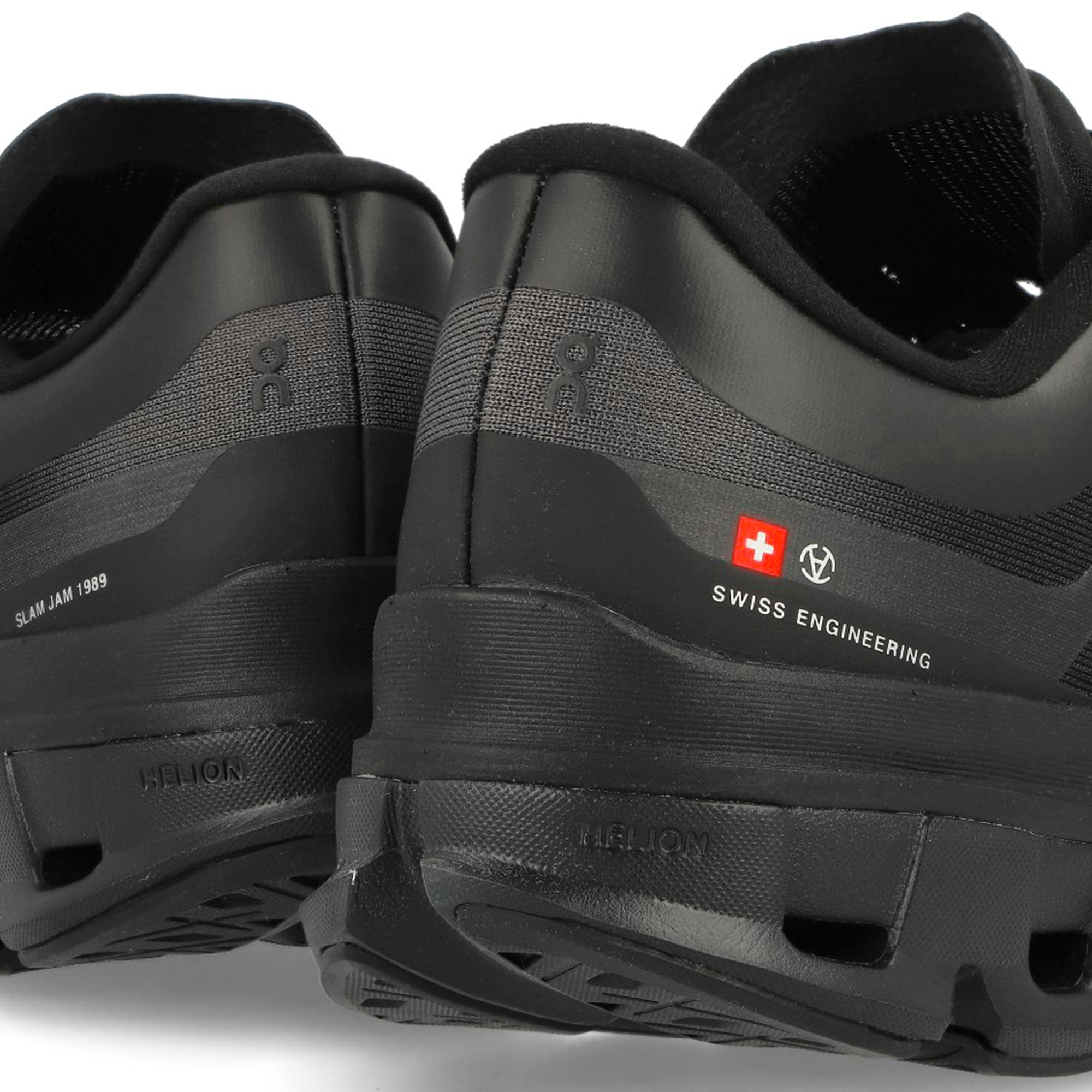 On Cloudflow 5 Gull / Black Low Top Sneakers Detailfoto | Overkill