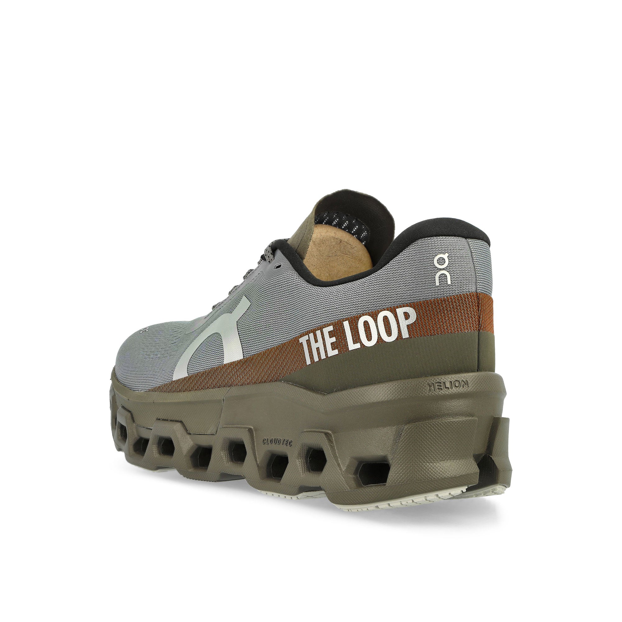 On The Loop Cloudmonster PLS-TL Mist / Olive Low Top Sneakers Material | Overkill