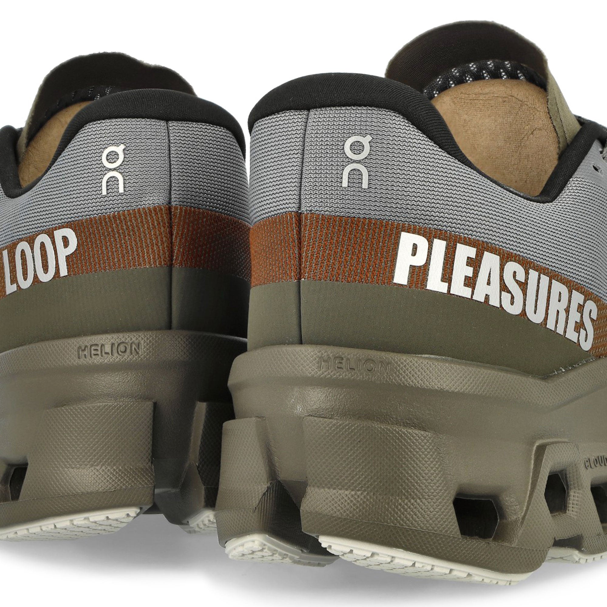 On The Loop Cloudmonster PLS-TL Mist / Olive Low Top Sneakers Detail View 1 | Overkill