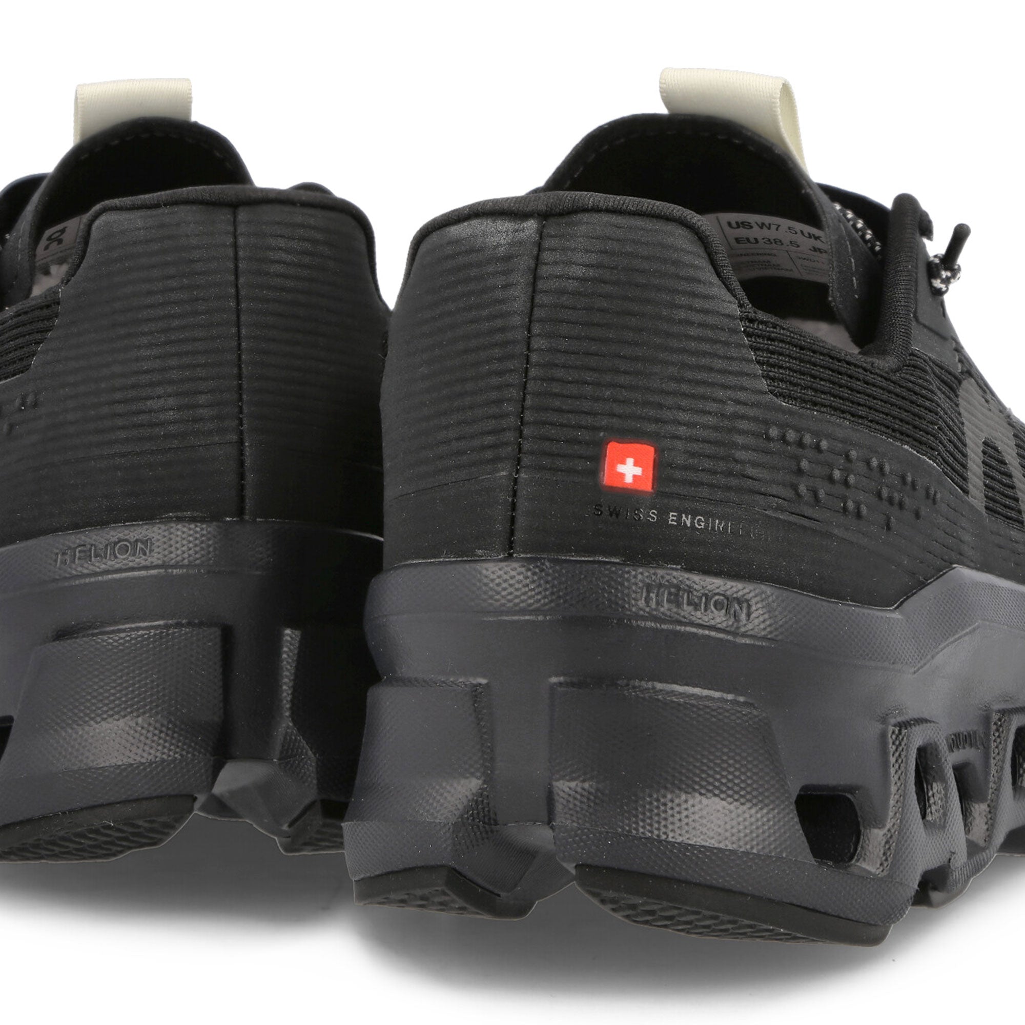 On Cloudmonster Sensa All Black Low Top Sneakers Detailfoto | Overkill