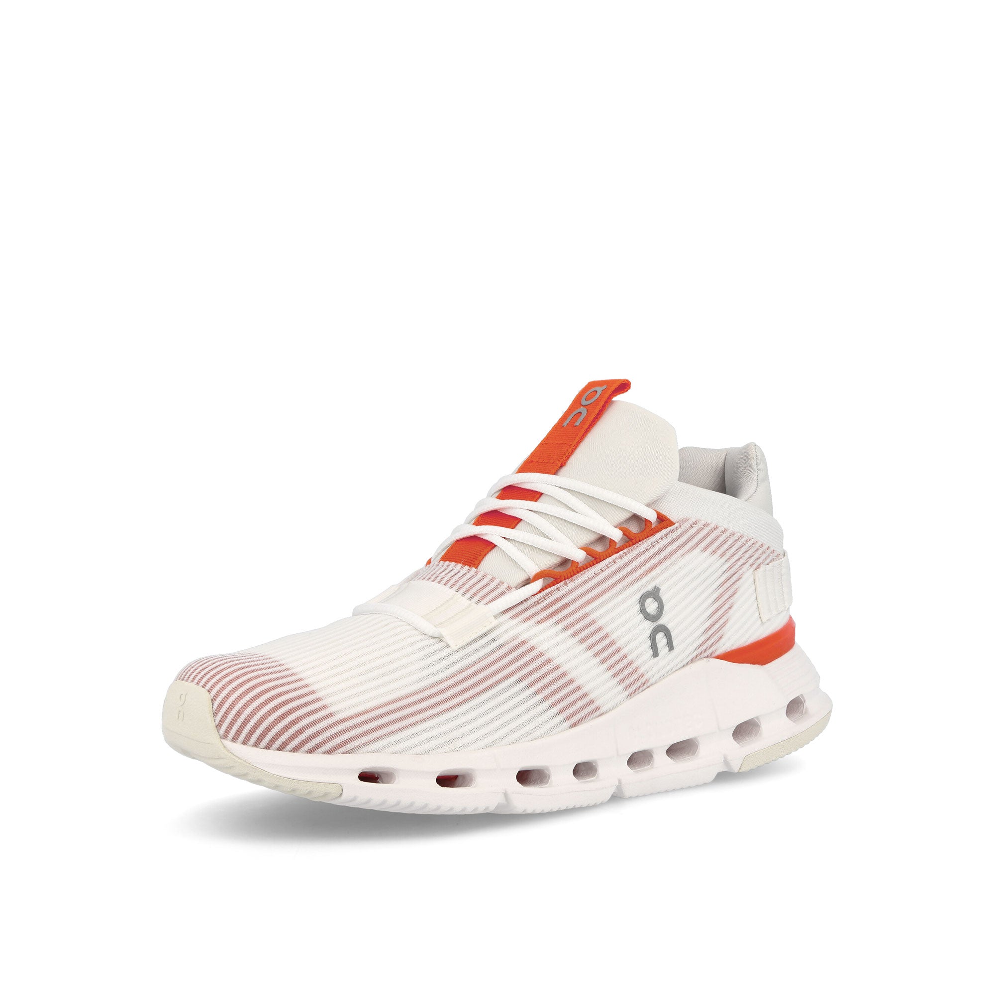 On W Cloudnova Void Undyed-White / Flame Sneakers Close Up | Overkill