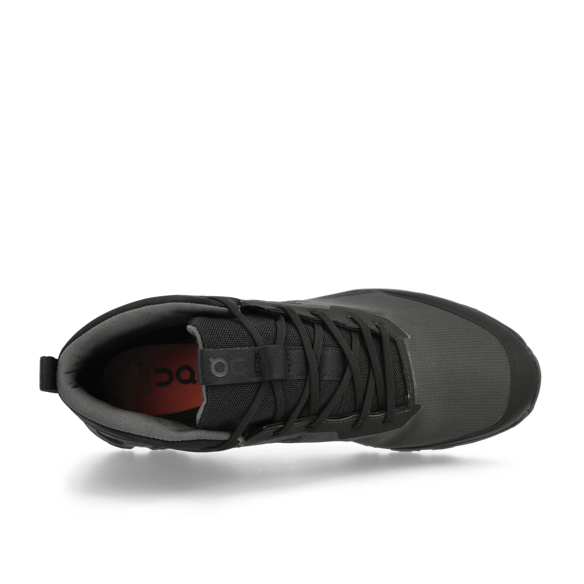On Cloudroam Waterproof Black / Eclipse Mid Top Sneakers Detail View 1 | Overkill