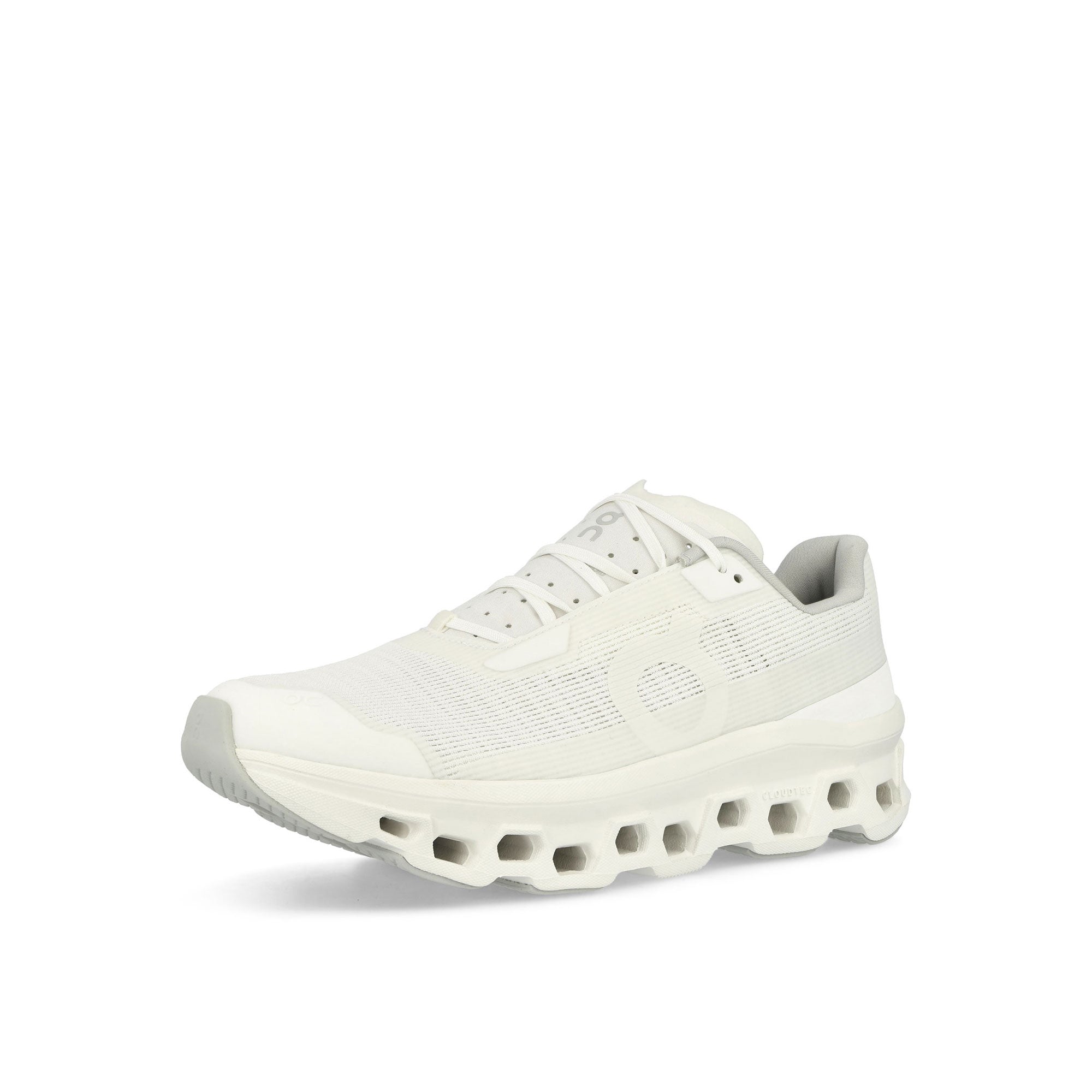 On Cloudmonster Void White / White Low Top Sneakers Detailfoto | Overkill