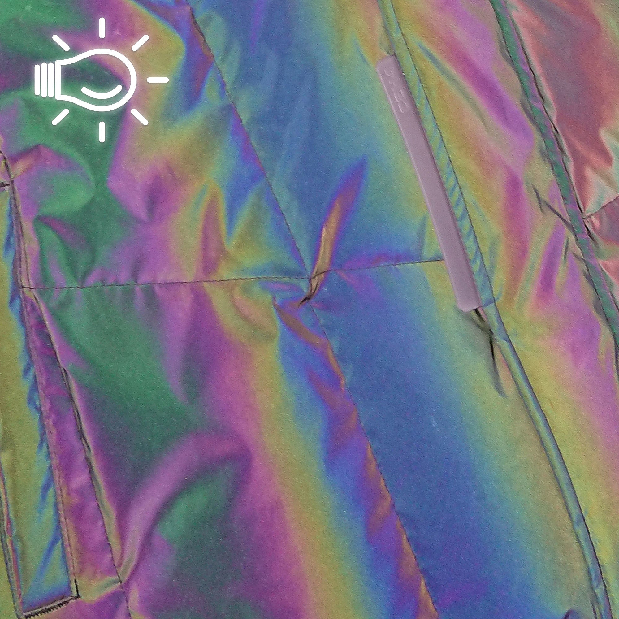 Wasted Paris Windbreaker Two Tones Green / Purple Windbreaker Detailfoto | Overkill