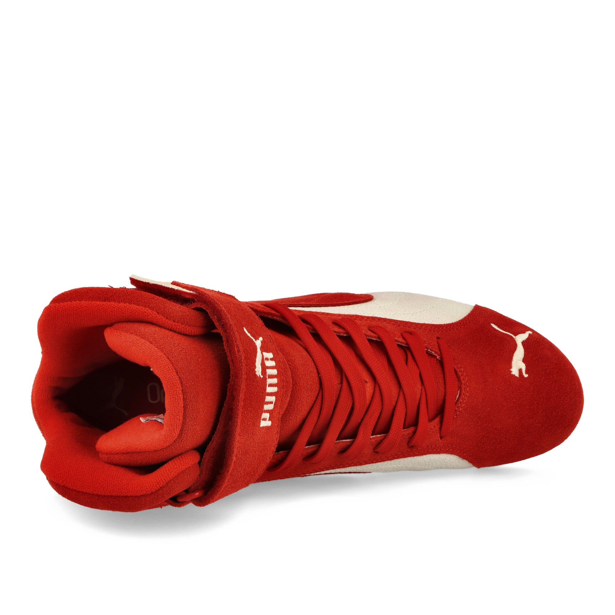 Puma Speedcat Mid For All Time Red - Warm White Mid Top Sneakers Detailfoto | Overkill