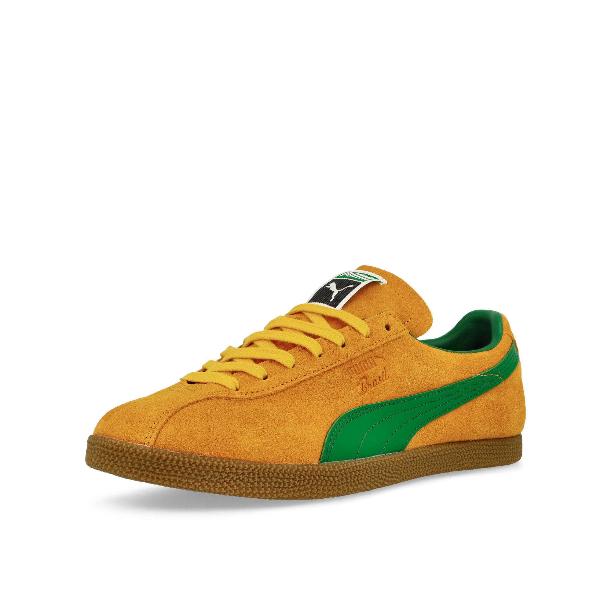 Puma Brasil Dark Poppy Low Top Sneakers Close Up | Overkill