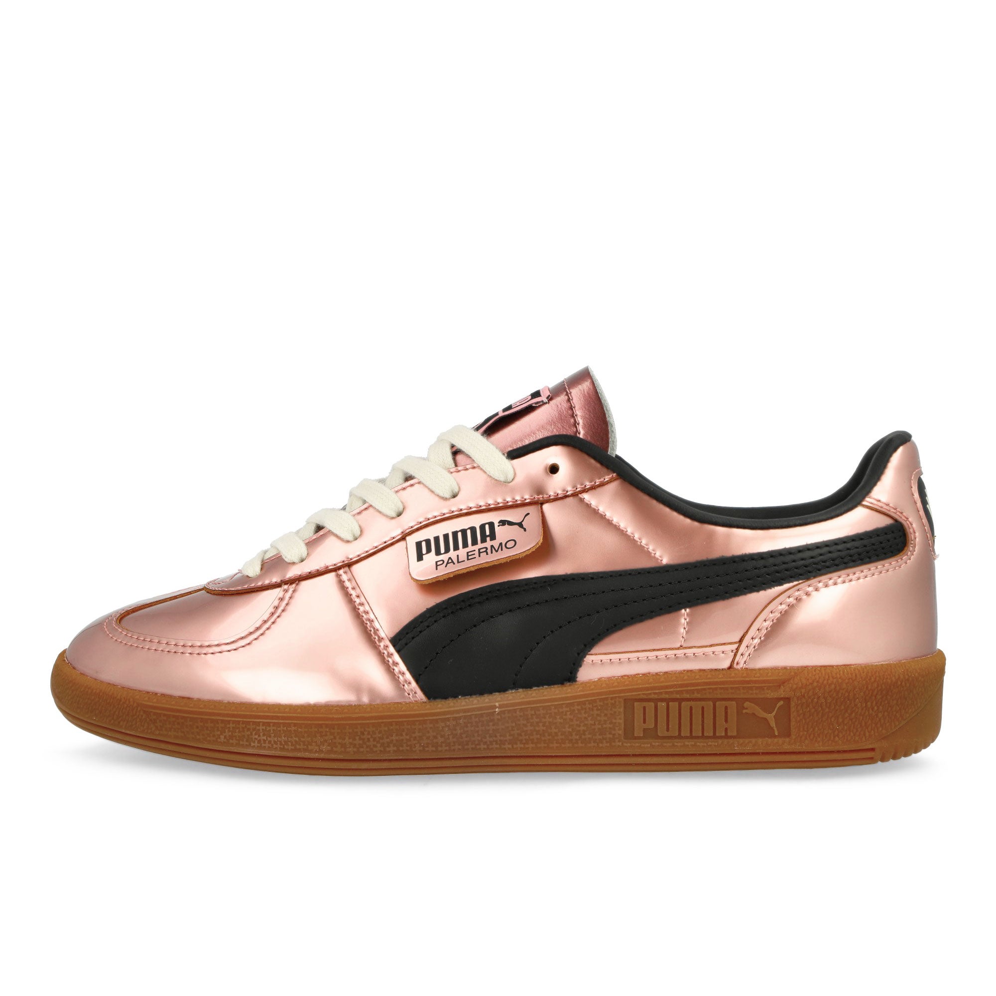 Puma Palermo Metallic Bright Pink-PUMA Black-Gum Low Top Sneakers 401077 01 | Overkill