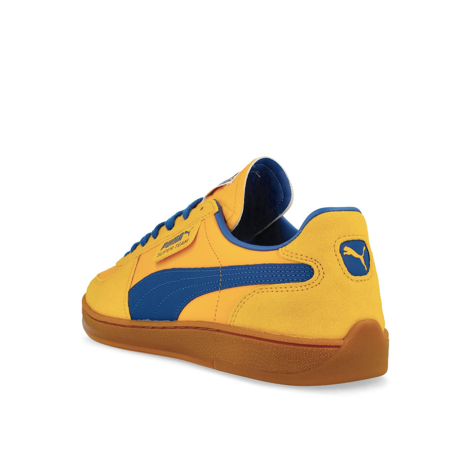 Puma Super Team Sport Yellow-Vivid Blue Low Top Sneakers Material | Overkill