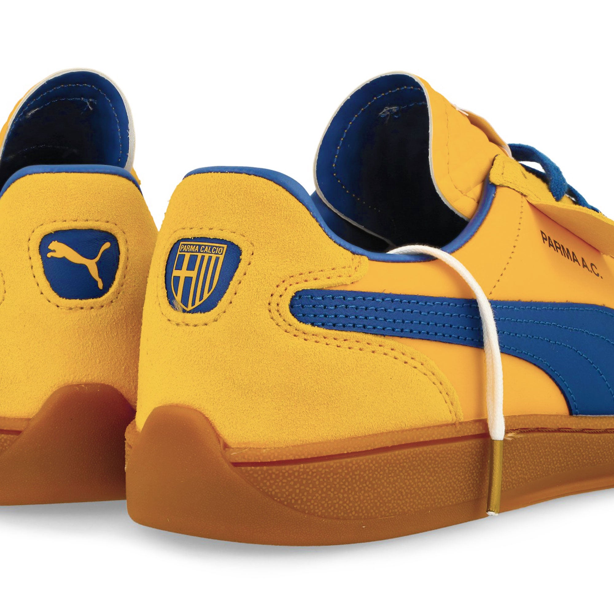 Puma Super Team Sport Yellow-Vivid Blue Low Top Sneakers Detailfoto | Overkill