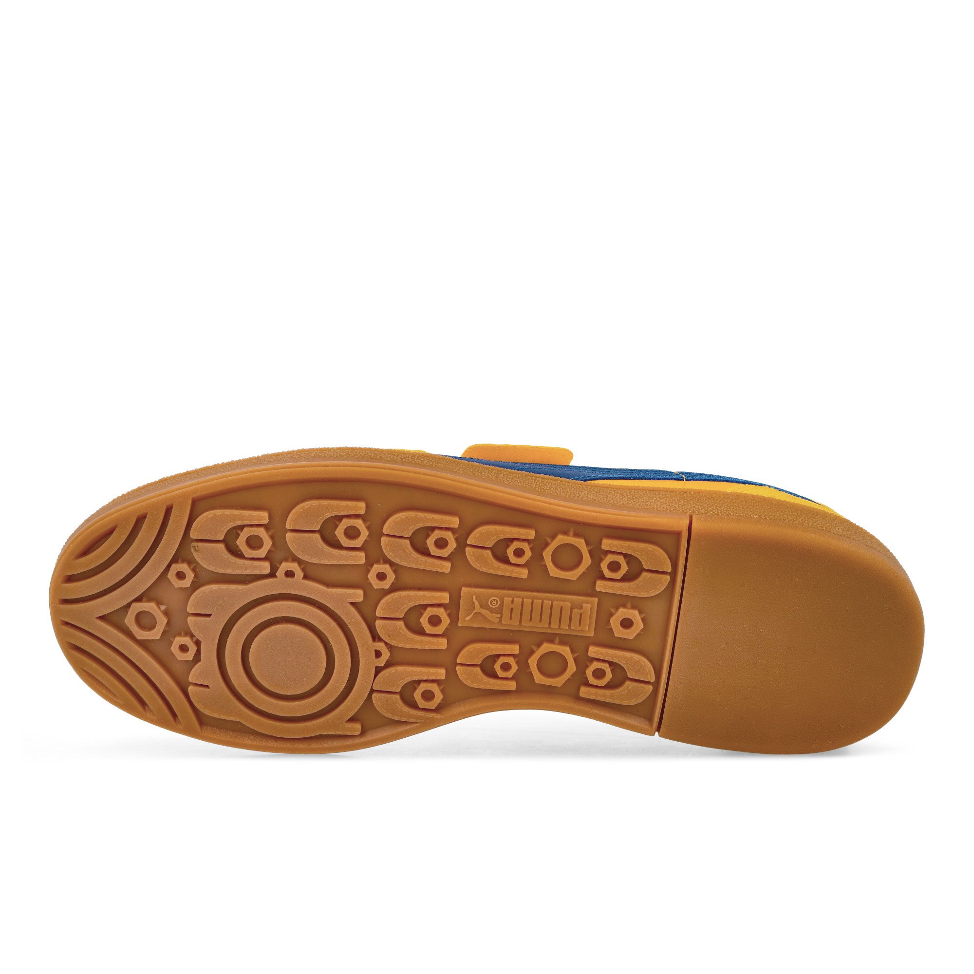 Puma Super Team Sport Yellow-Vivid Blue Low Top Sneakers Detail View 2 | Overkill