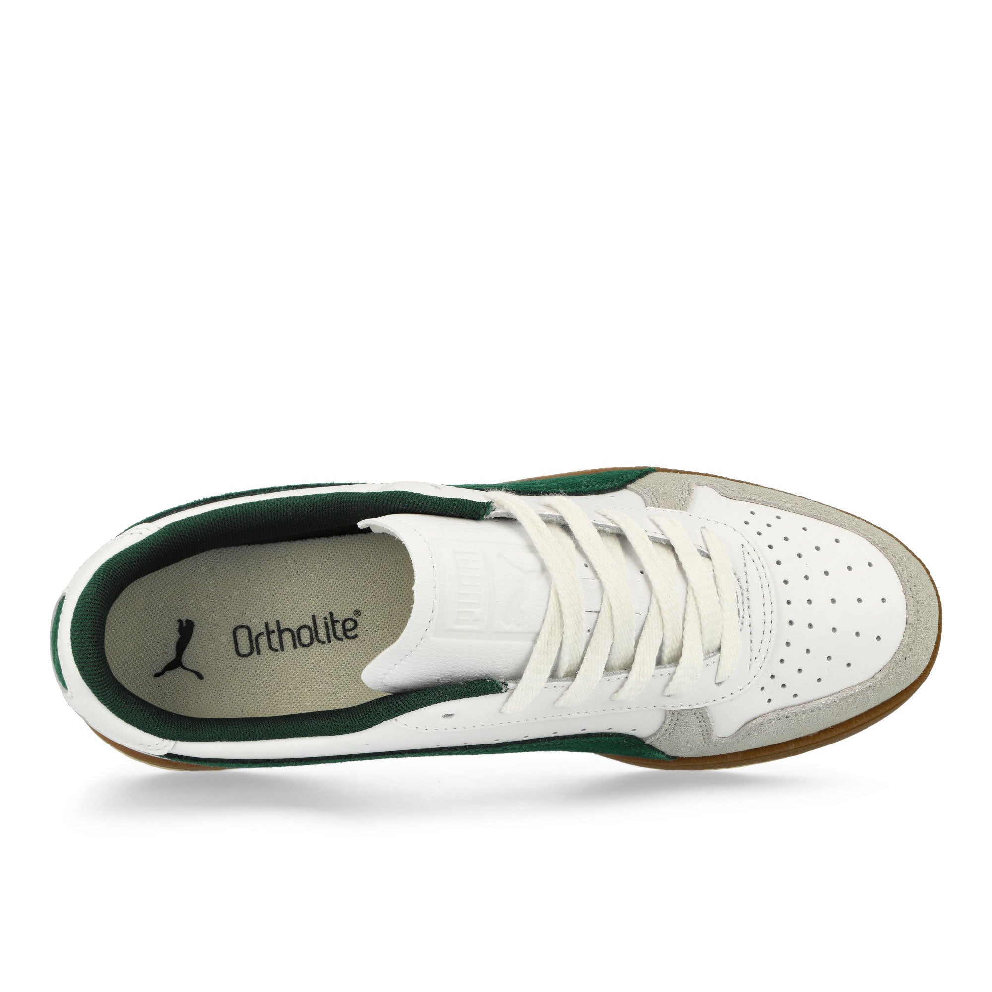 Puma Indoor Puma White / Dark Myrtle-Gum Low Top Sneakers Detailfoto | Overkill