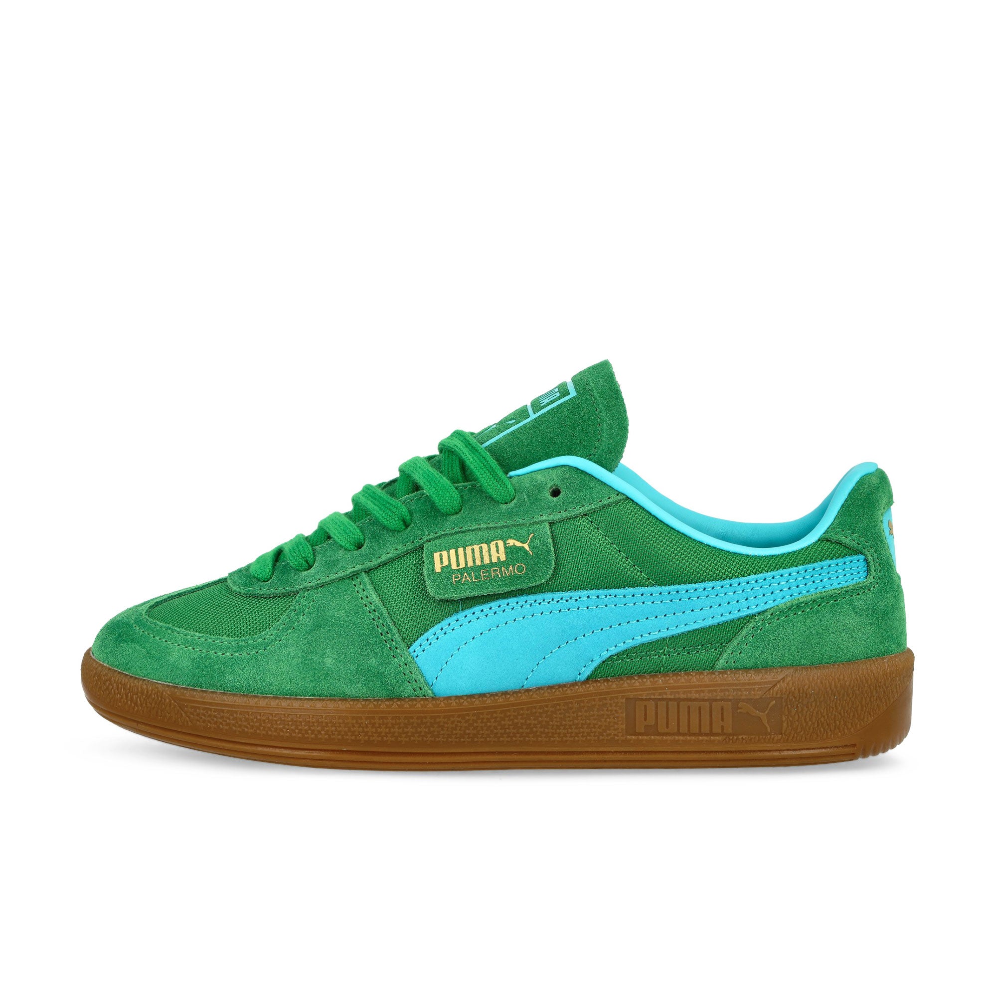 Puma Palermo Vintage Update Archive Green / Bright Aqua Low Top Sneakers 401364 01 | Overkill
