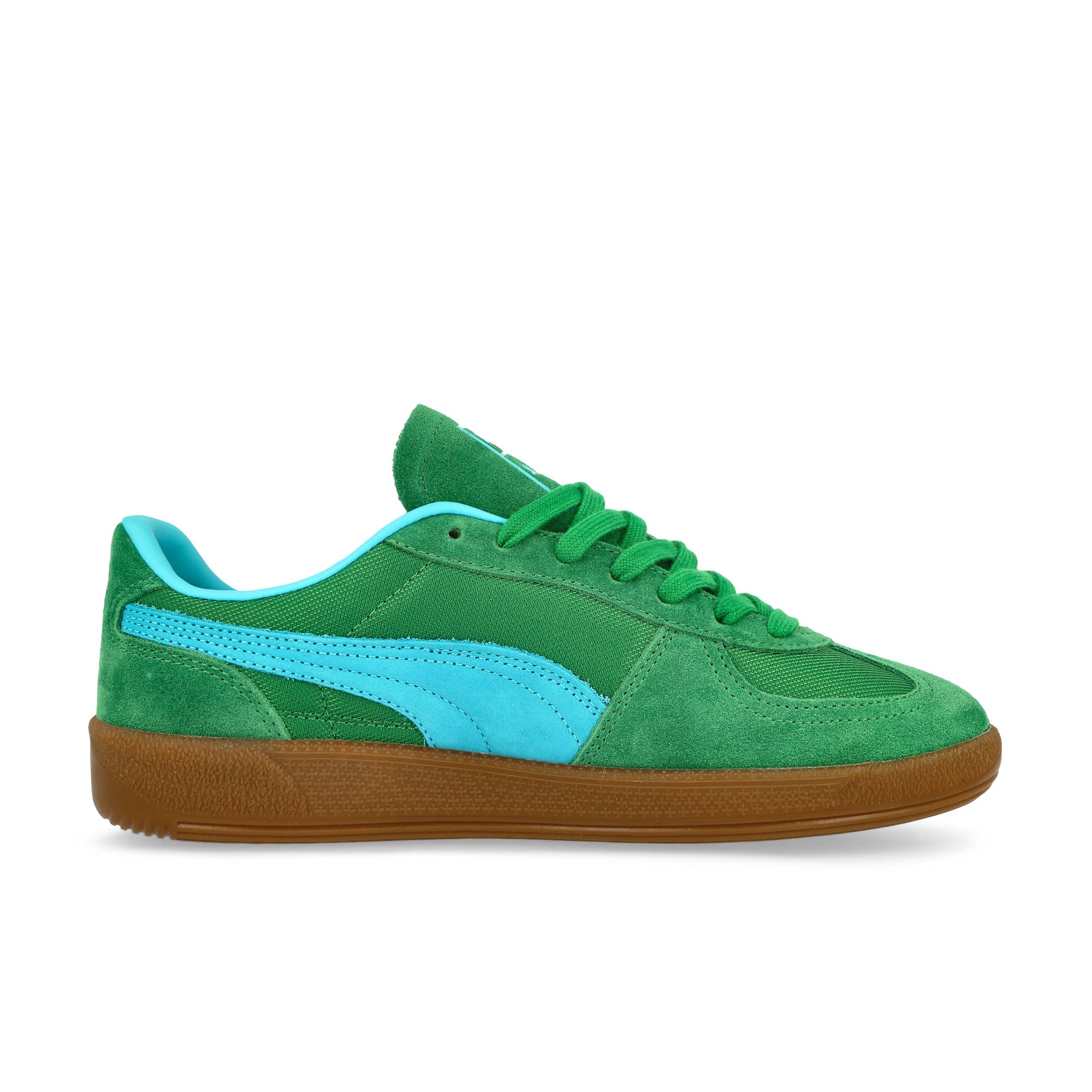Puma Palermo Vintage Update Archive Green / Bright Aqua Low Top Sneakers Silhouette | Overkill