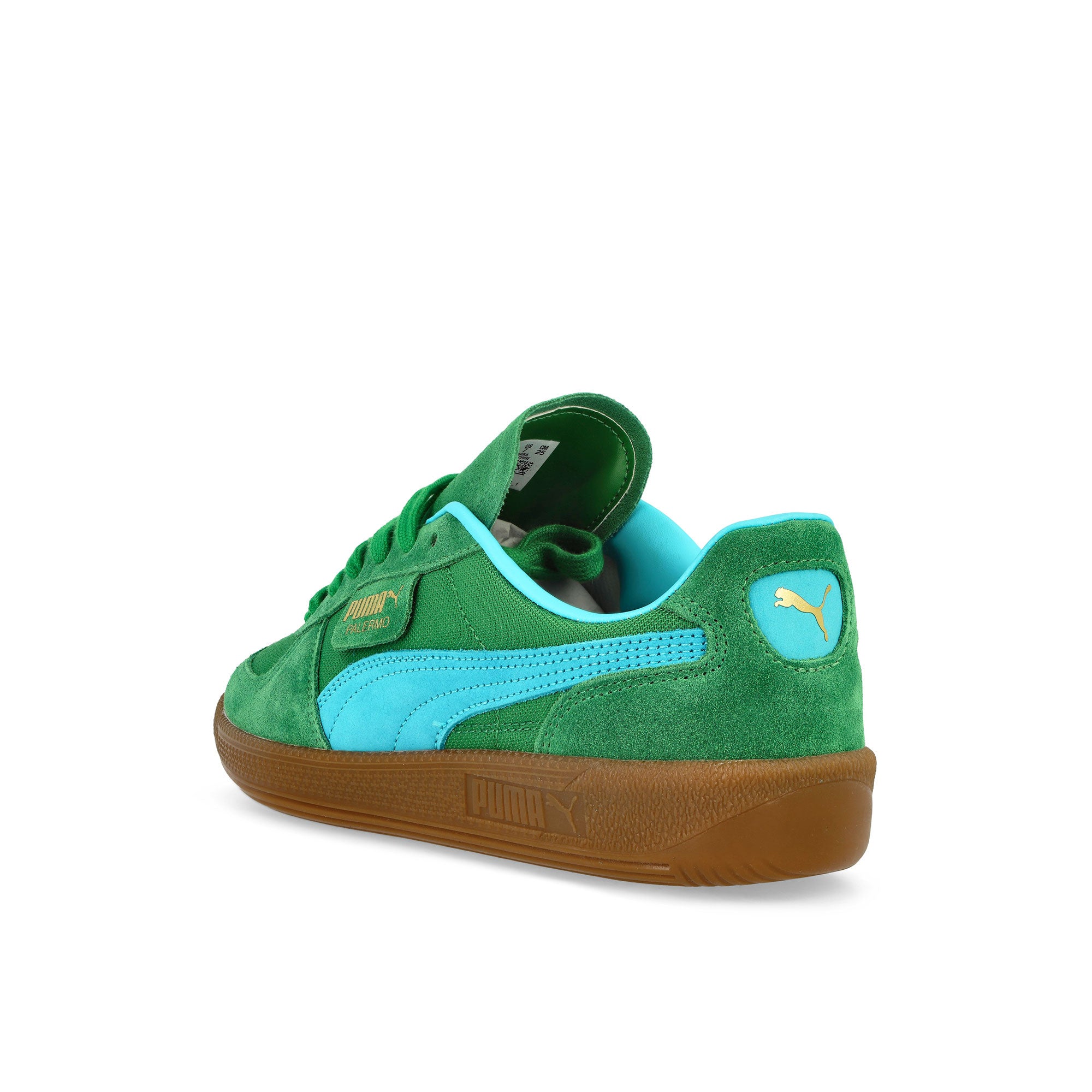 Puma Palermo Vintage Update Archive Green / Bright Aqua Low Top Sneakers Material | Overkill