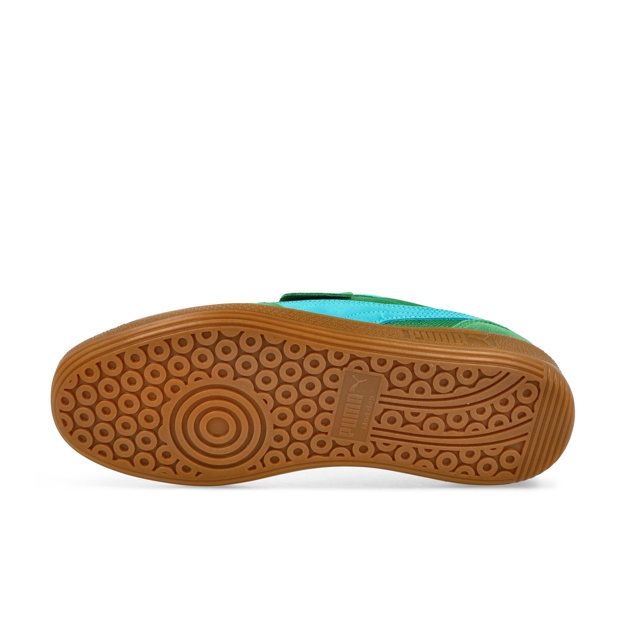 Puma Palermo Vintage Update Archive Green / Bright Aqua Low Top Sneakers Detail View 1 | Overkill