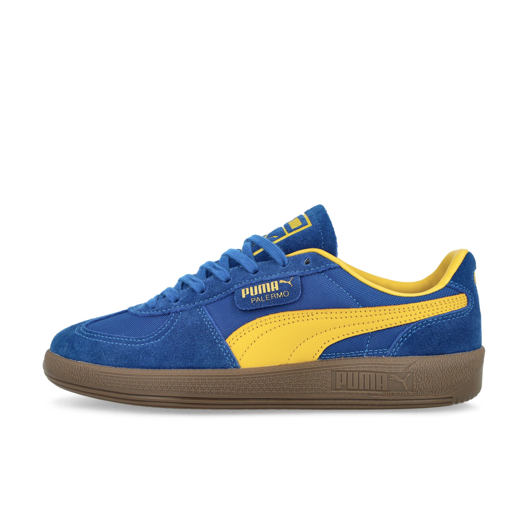 Puma Palermo Vintage Update Vivid Blue / Sunny Yellow Low Top Sneakers 401364 02 | Overkill