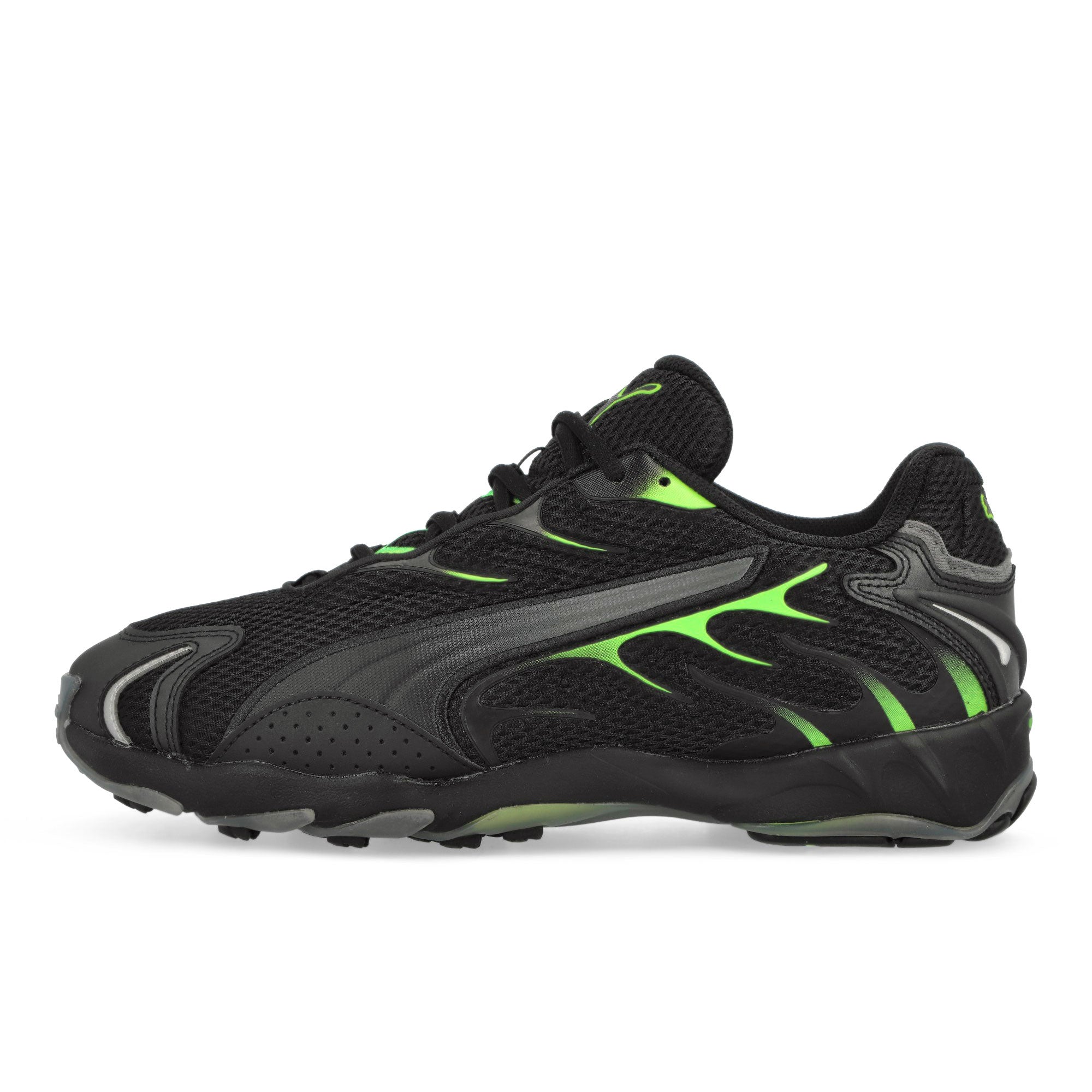 Puma Inhale PUMA Black-Green Glare Low Top Sneakers 401560 01 | Overkill