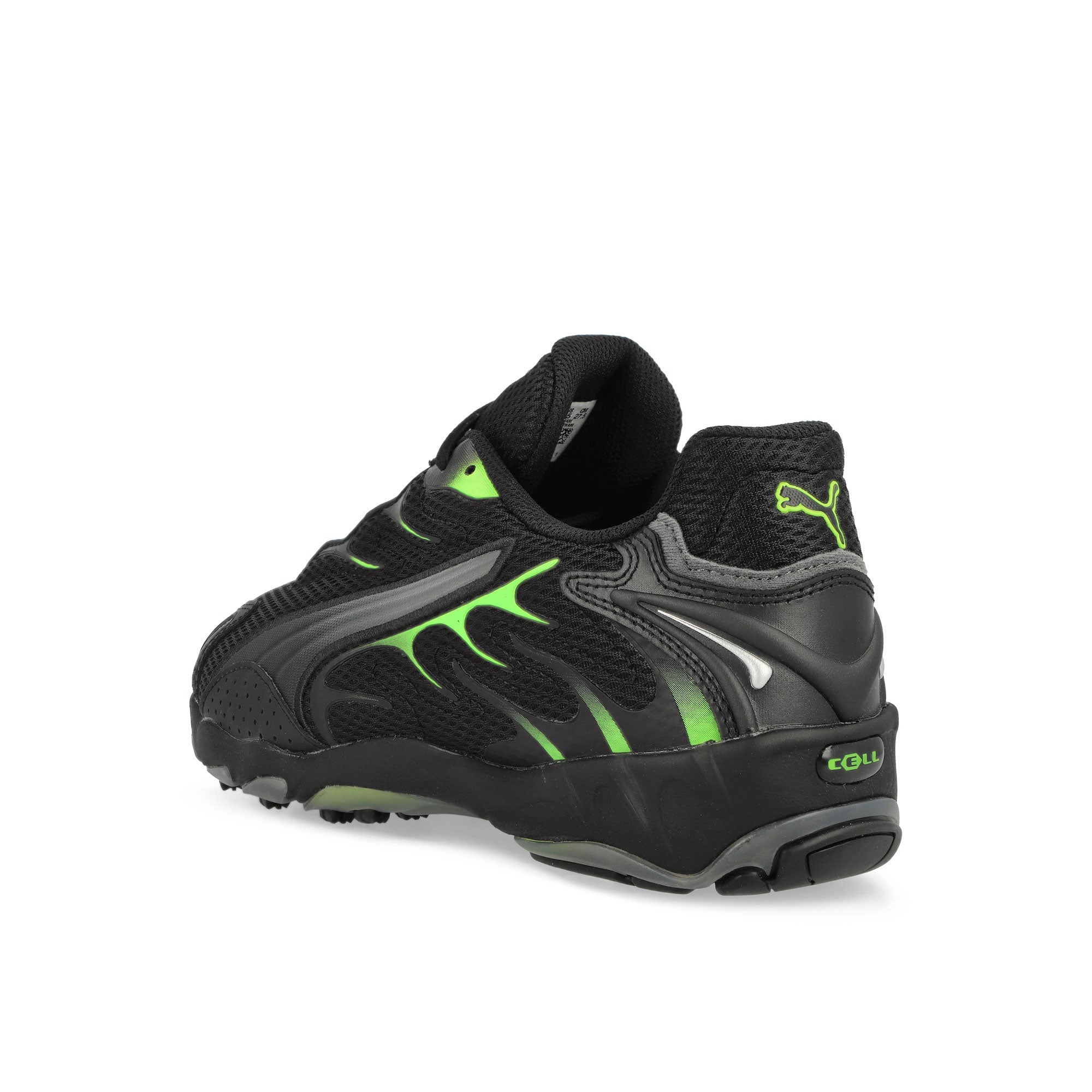 Puma Inhale PUMA Black-Green Glare Low Top Sneakers Material | Overkill