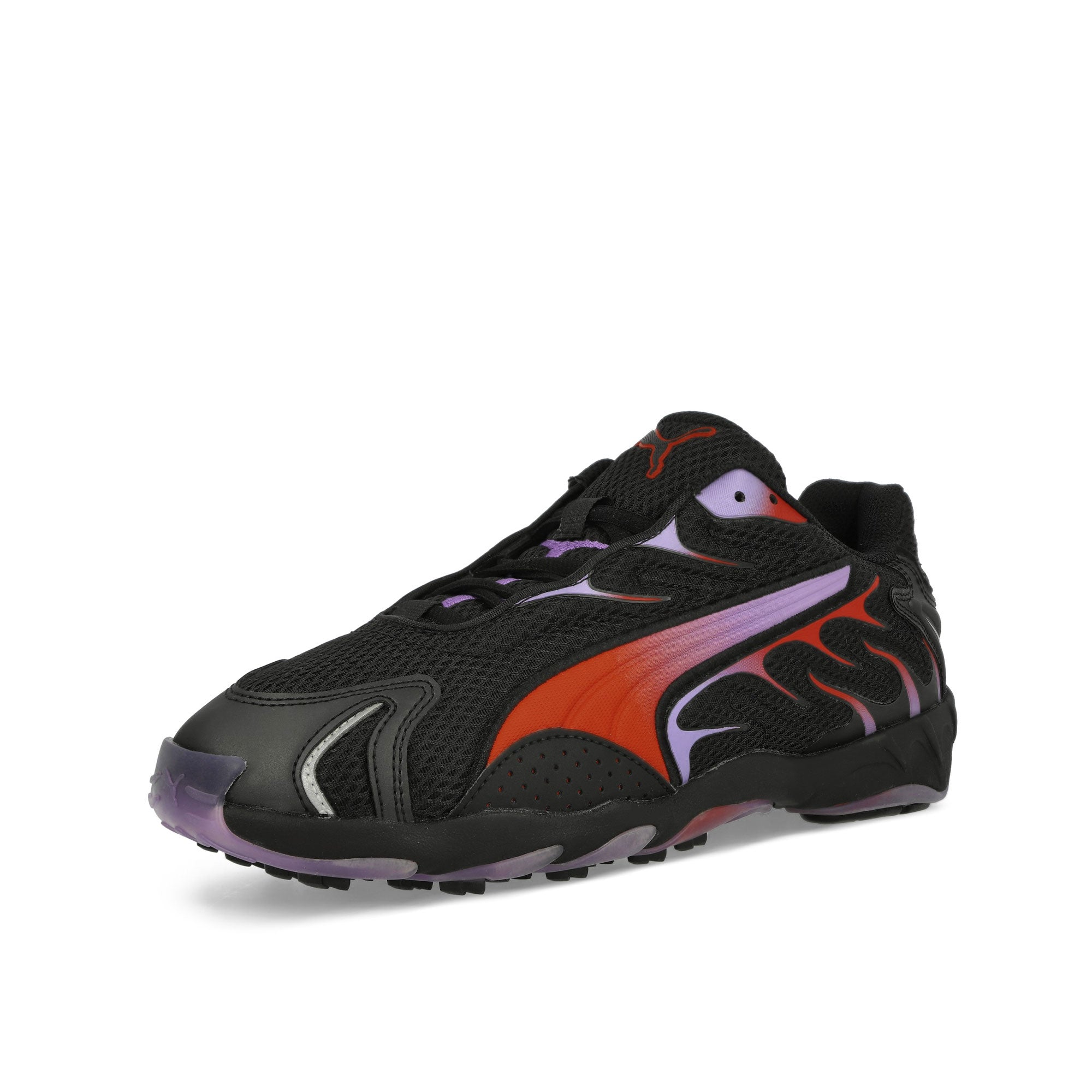 Puma Inhale Puma Black / Puma Red Low Top Sneakers Close Up | Overkill