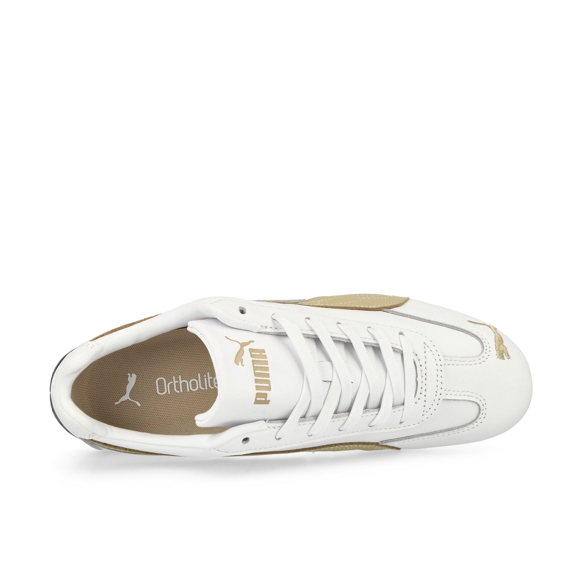 Puma Speedcat LTH White / Toasted Almond Low Top Sneakers Detail View 1 | Overkill
