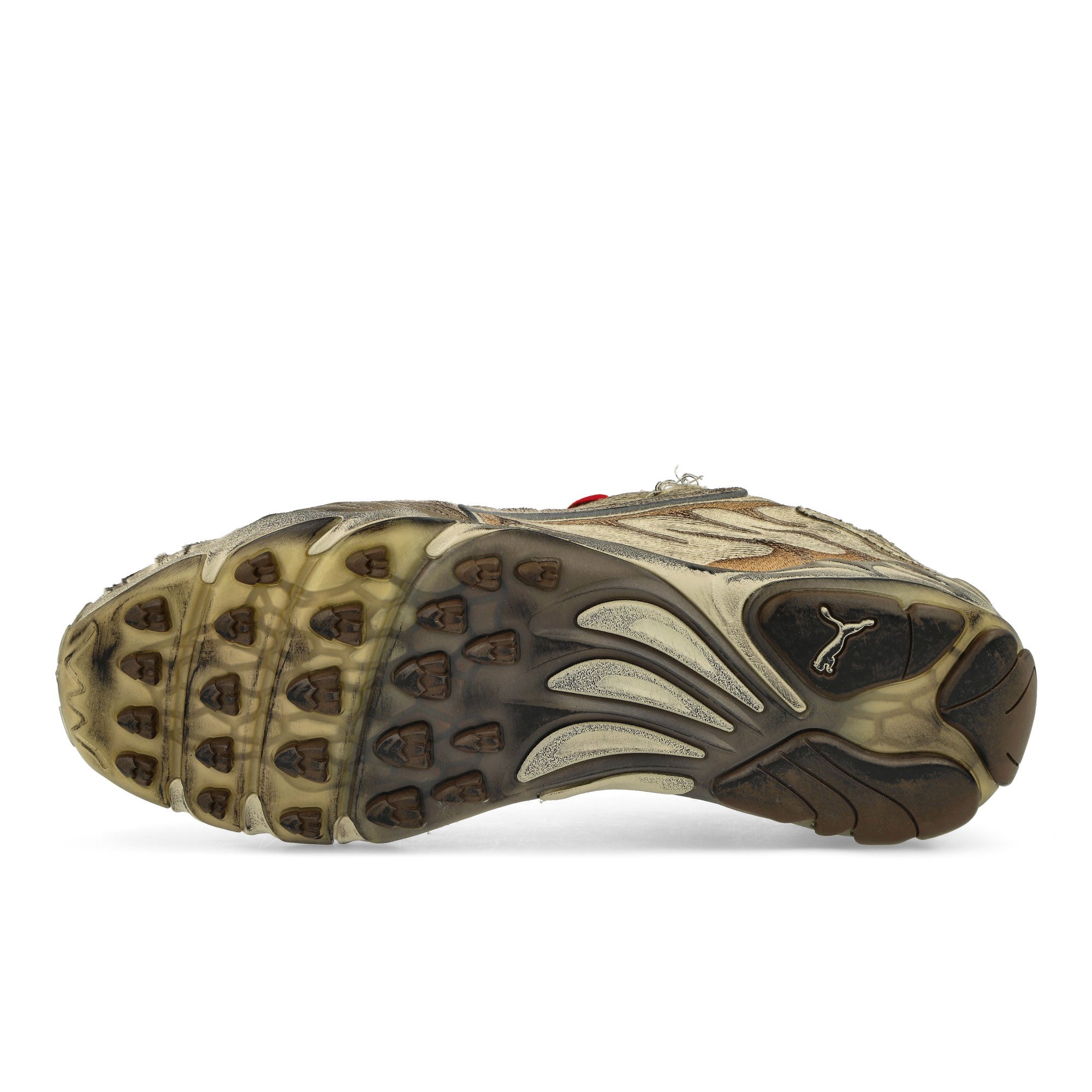 Puma Inhale Distressed Alpine Snow - Puma Silver Low Top Sneakers Detail View 1 | Overkill