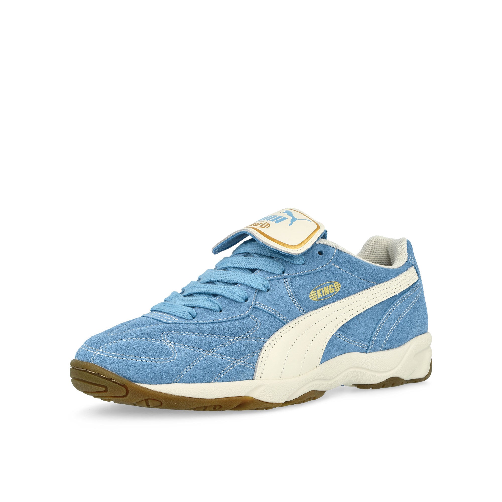 Puma King Indoor Royalty Day Dream / Frosted Ivory Low Top Sneakers Close Up | Overkill