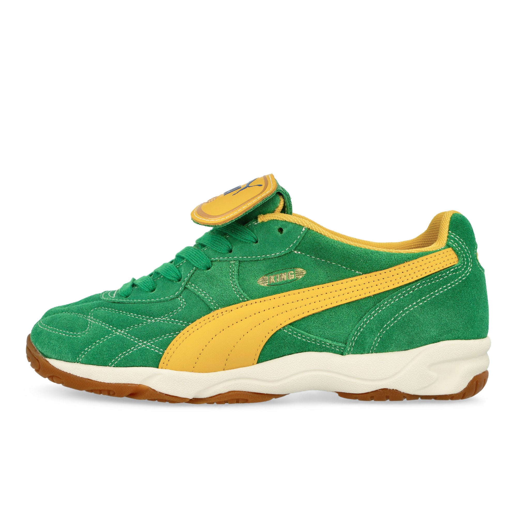 Puma King Indoor Royalty Archive Green / Yellow Sizzle Low Top Sneakers 401684 02 | Overkill