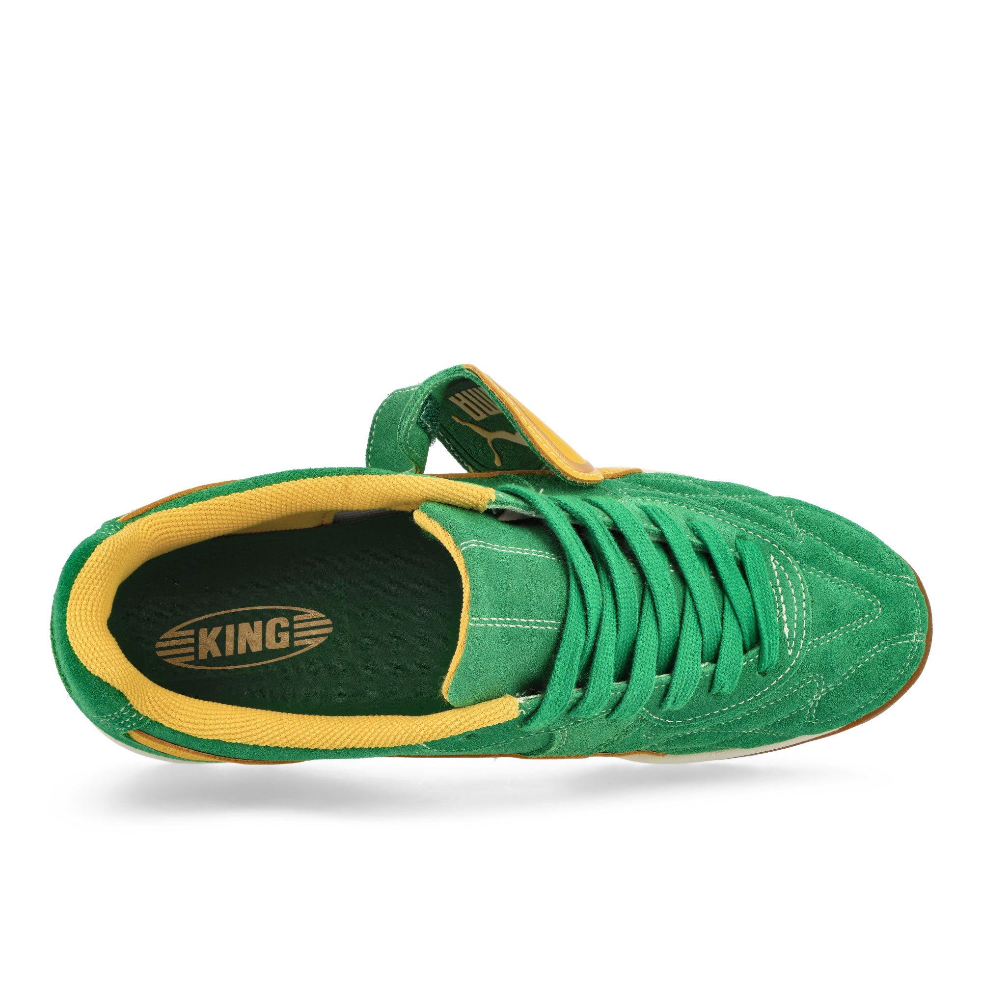 Puma King Indoor Royalty Archive Green / Yellow Sizzle Low Top Sneakers Detailfoto | Overkill