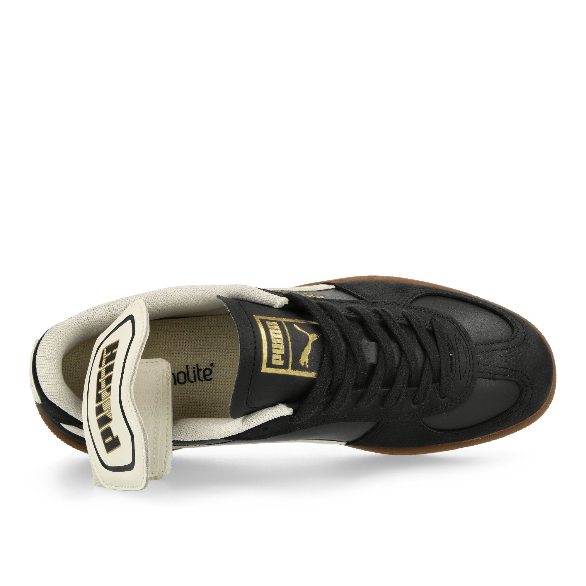 Puma Palermo Premium Puma Black - Warm White Low Top Sneakers Detailfoto | Overkill