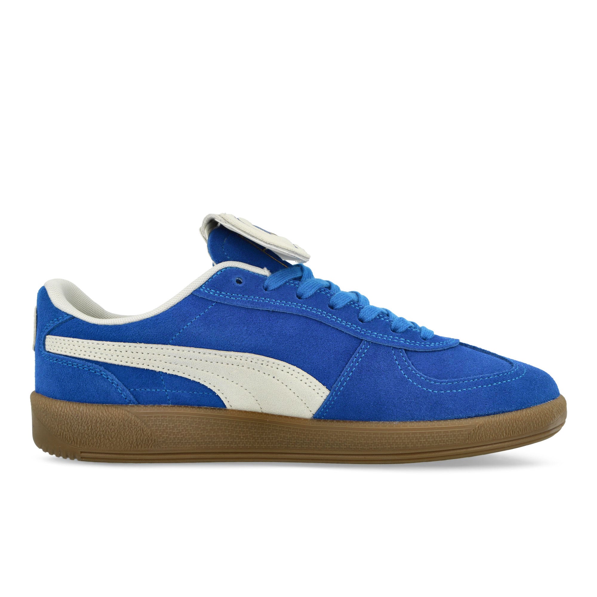 Puma Palermo Premium Suede Vivid Blue - Warm White Low Top Sneakers Silhouette | Overkill