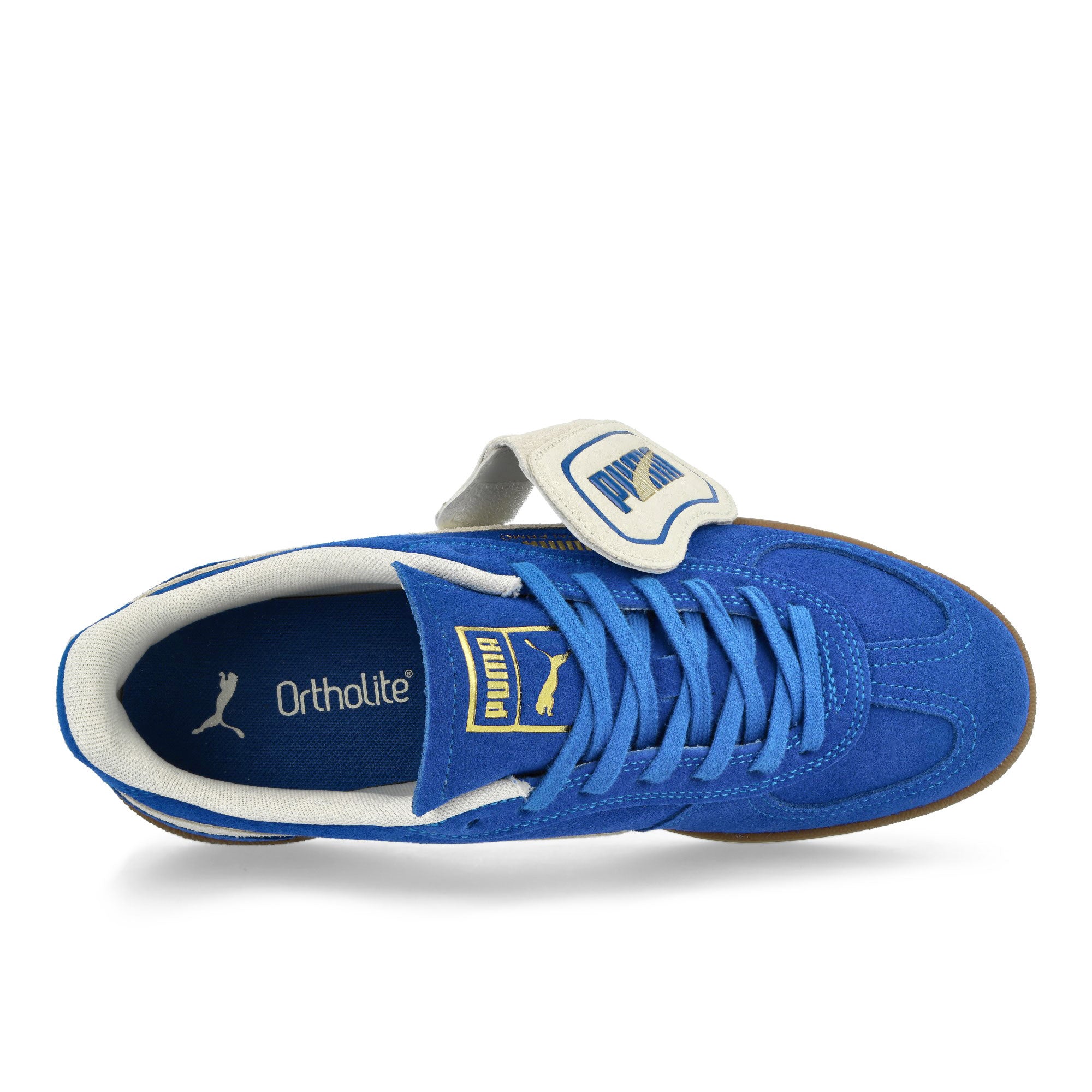 Puma Palermo Premium Suede Vivid Blue - Warm White Low Top Sneakers Detailfoto | Overkill