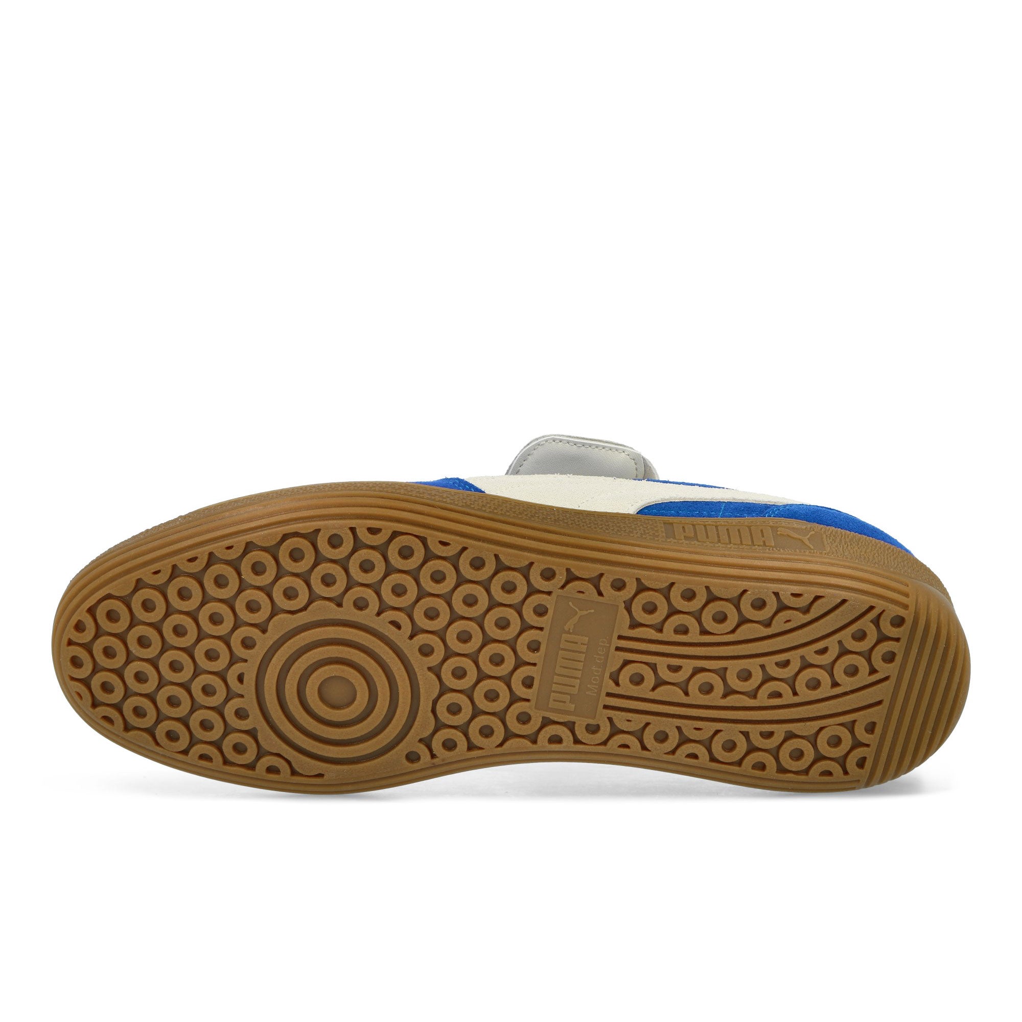 Puma Palermo Premium Suede Vivid Blue - Warm White Low Top Sneakers Detail View 1 | Overkill