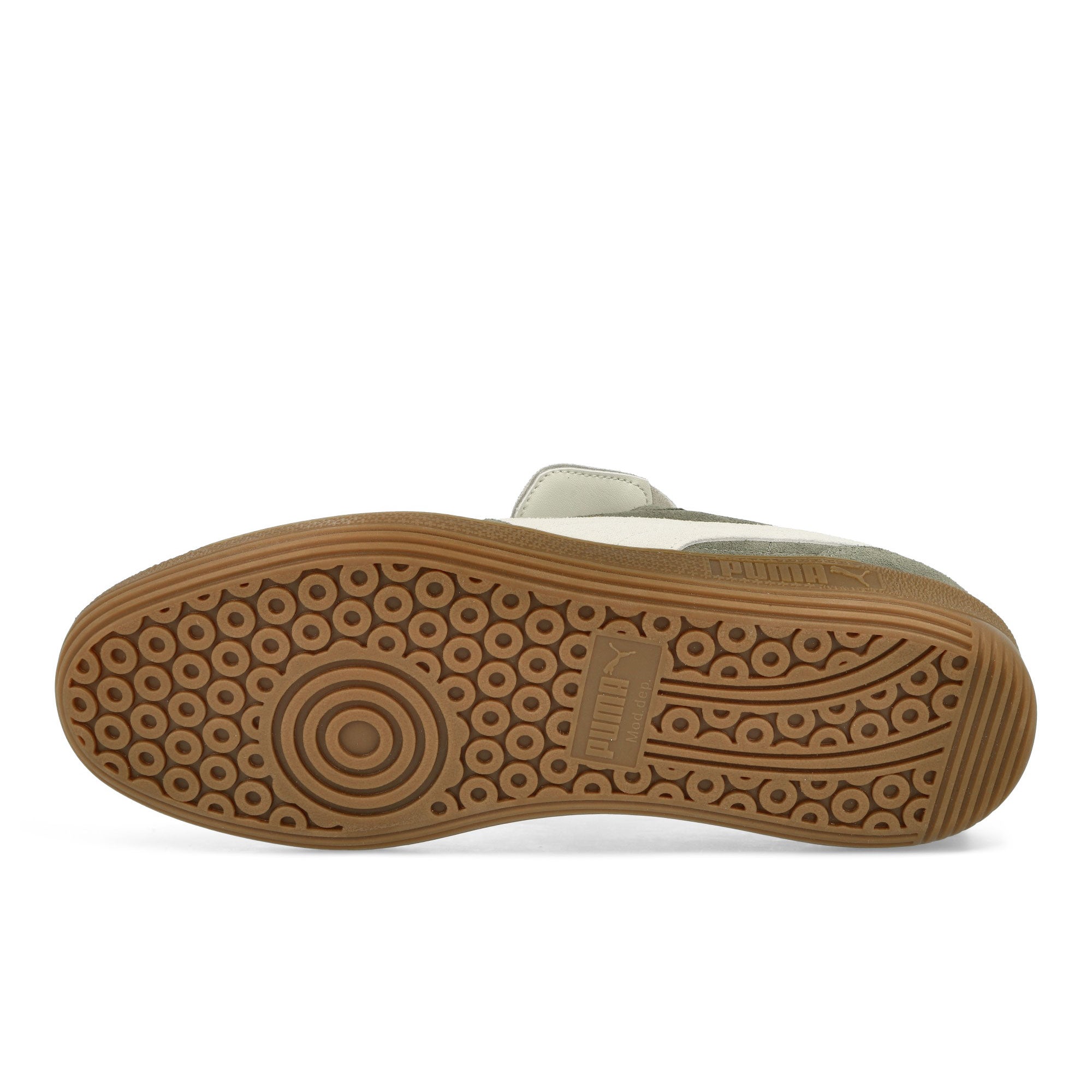 Puma Palermo Premium Suede Velvet Moss - Warm White Low Top Sneakers Detail View 1 | Overkill