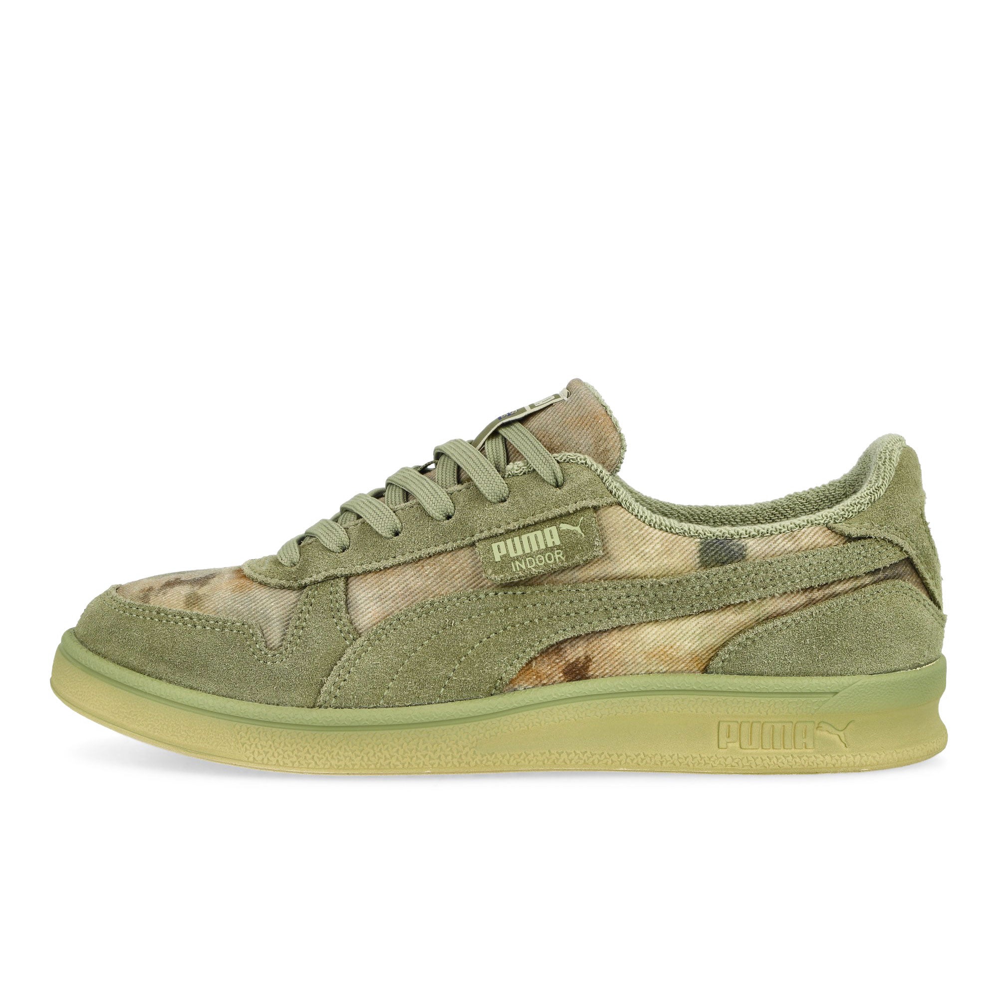 Puma Indoor Dstrsd Lux Army Low Top Sneakers 402378 01 | Overkill