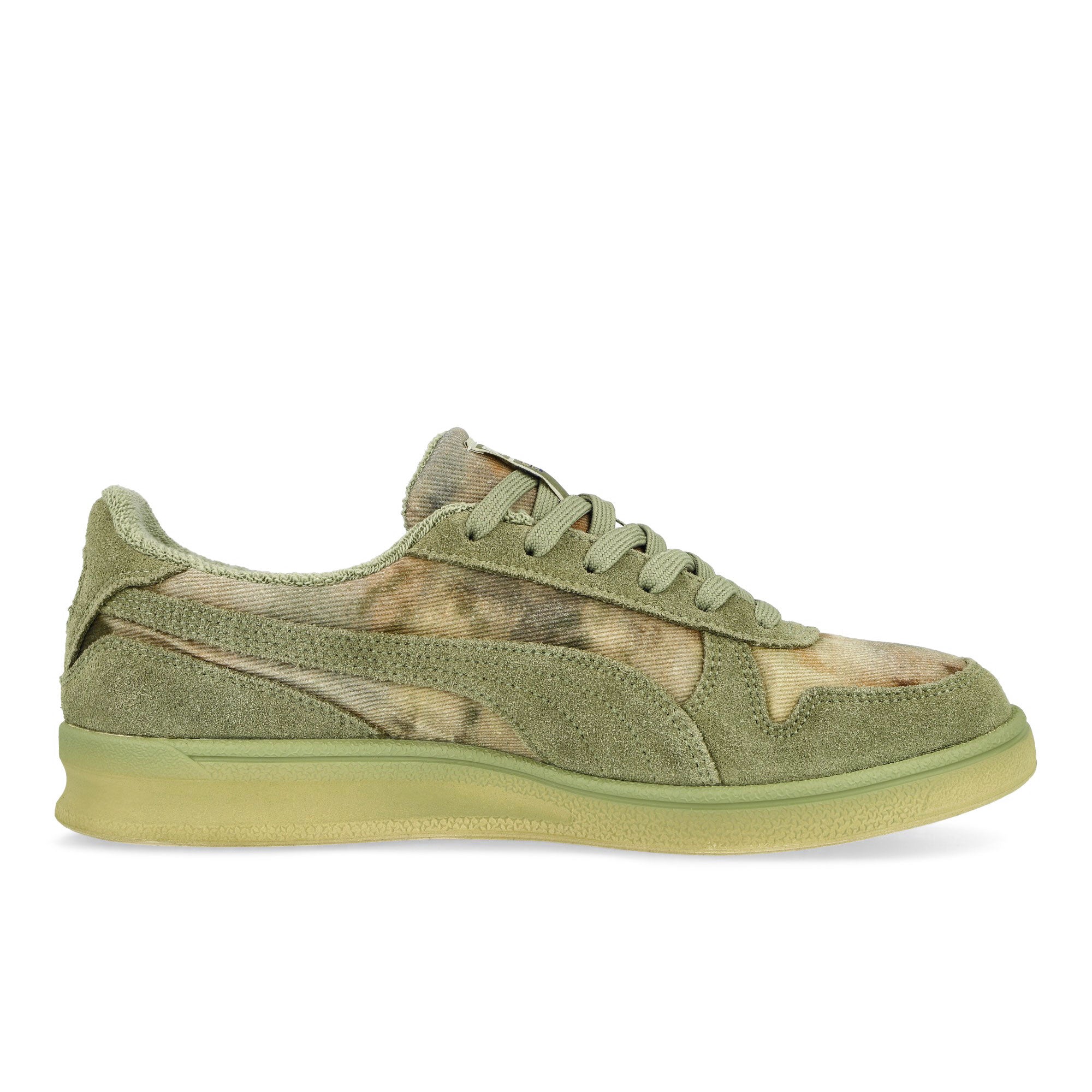 Puma Indoor Dstrsd Lux Army Low Top Sneakers Silhouette | Overkill